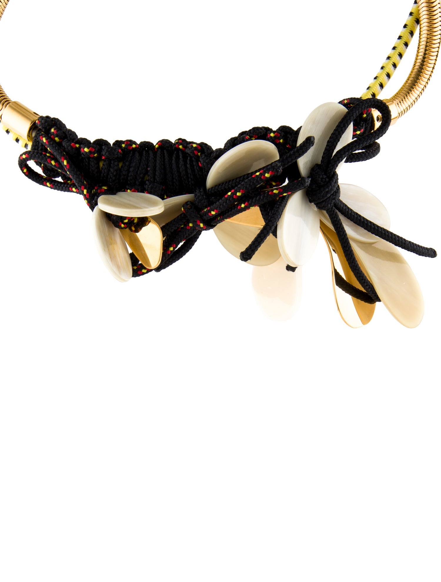 Marni Resin & Rope Collar Necklace