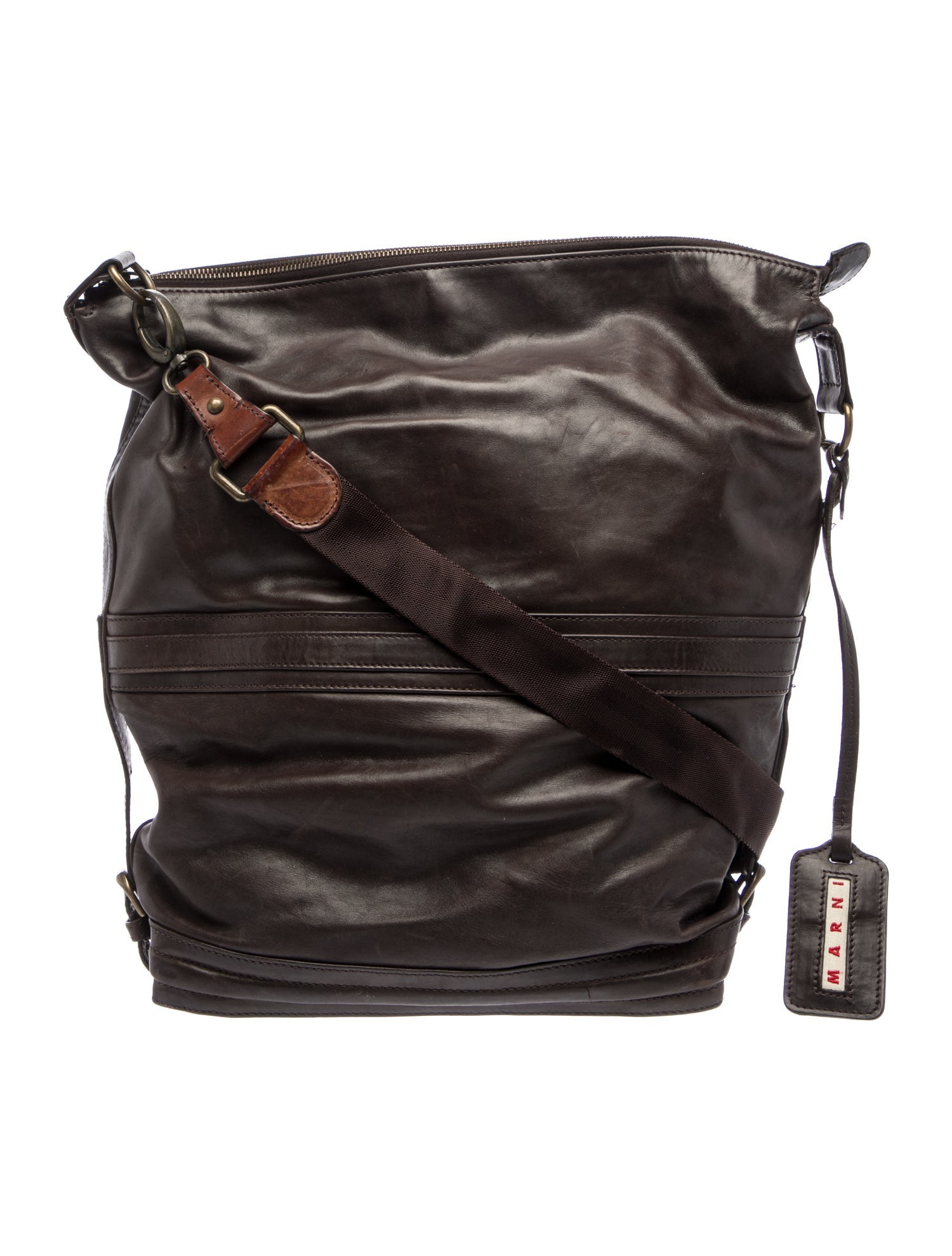 Marni Leather Messenger Bag