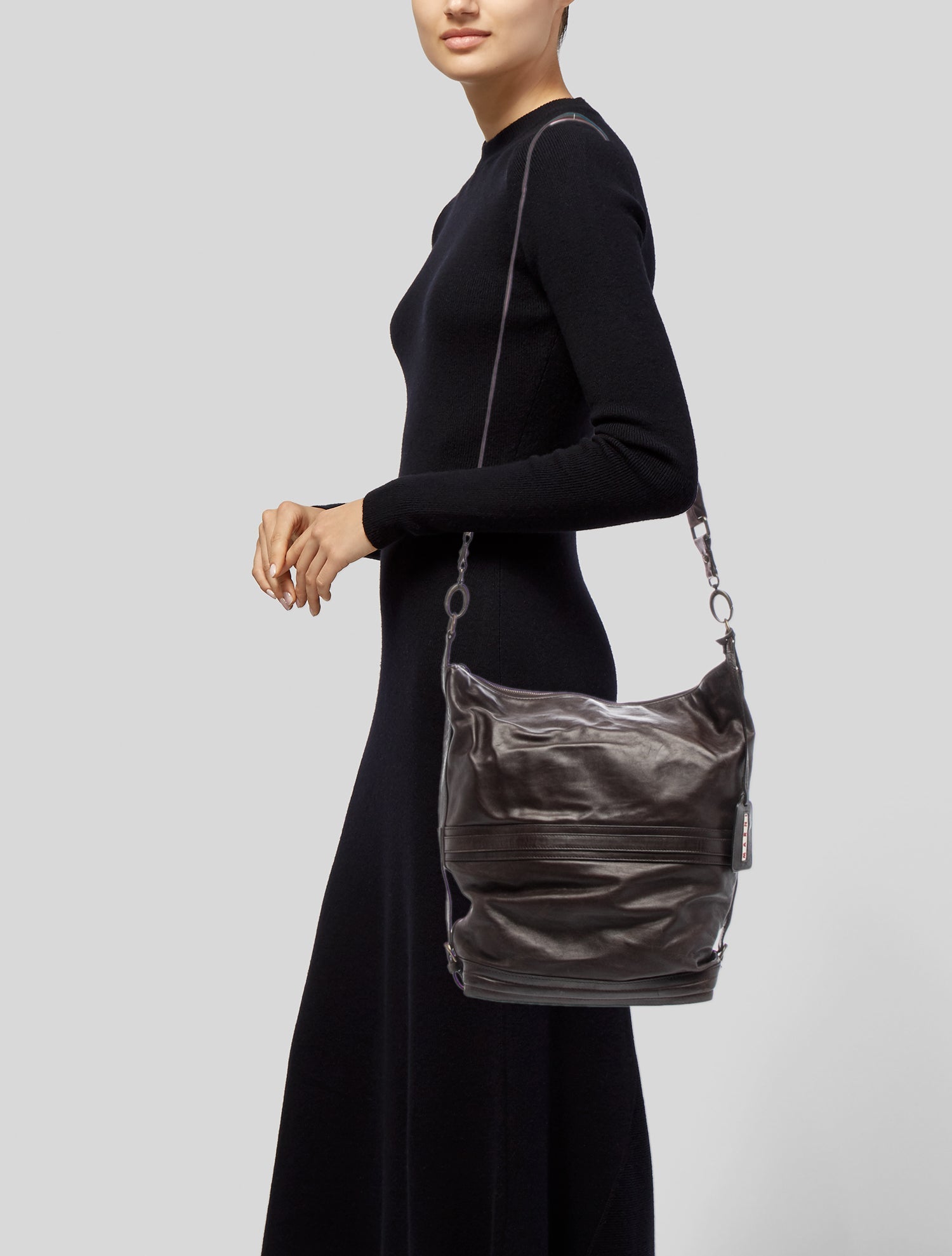 Marni Leather Messenger Bag