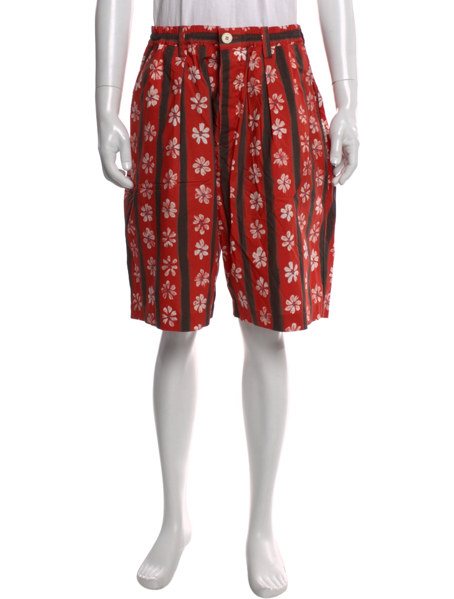 Marni Floral Print Jogger Shorts