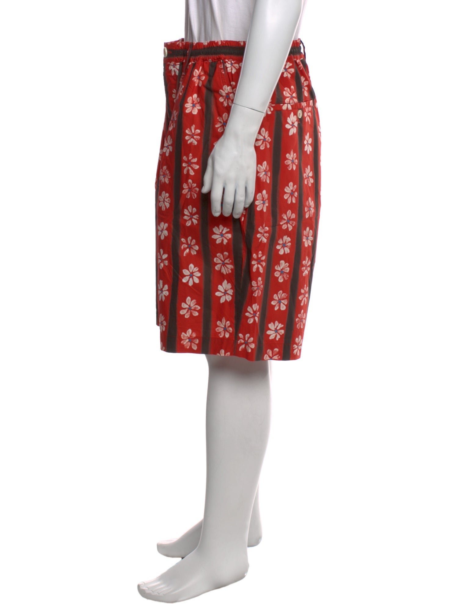 Marni Floral Print Jogger Shorts