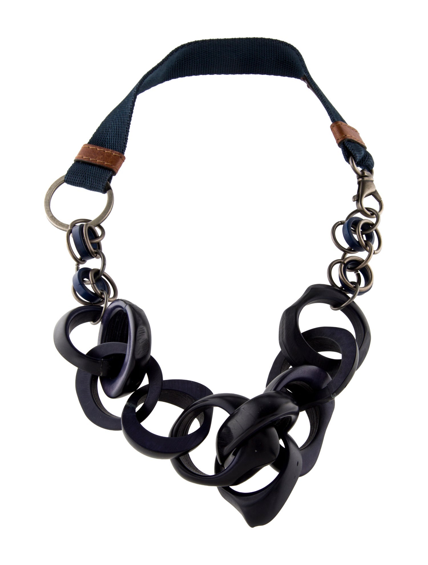 Marni Resin And Wood Collar Necklace