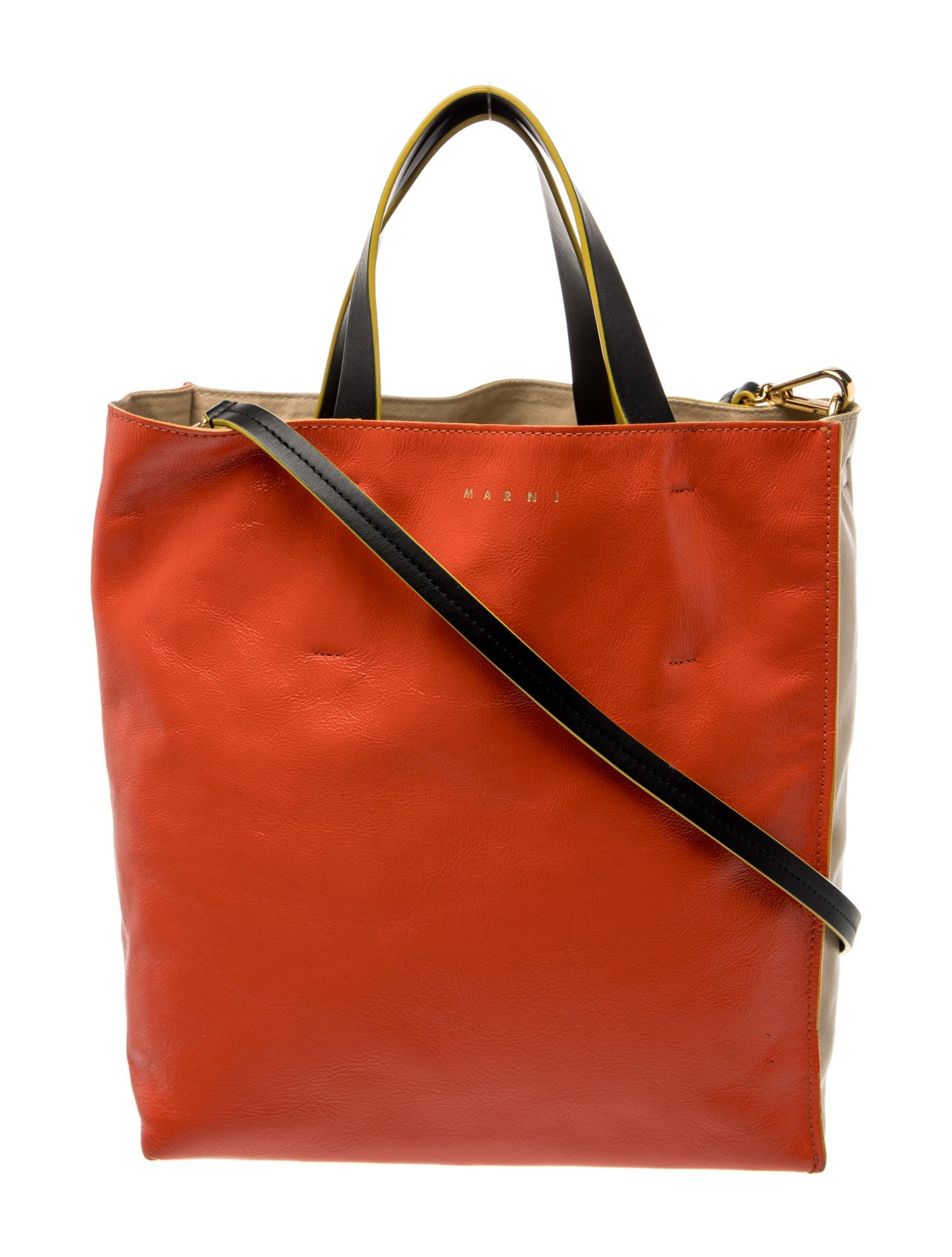 Marni Leather Top Handle Bag