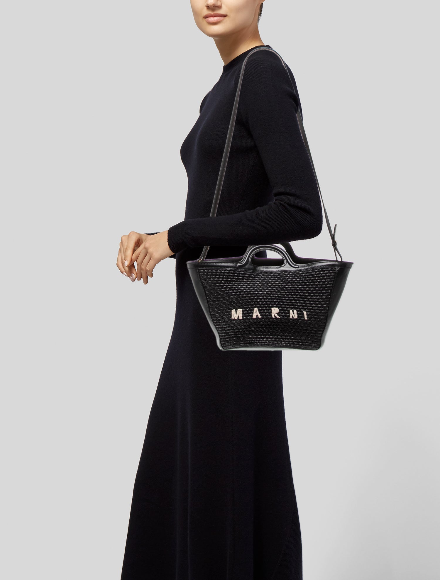 Marni Raffia Top Handle Bag