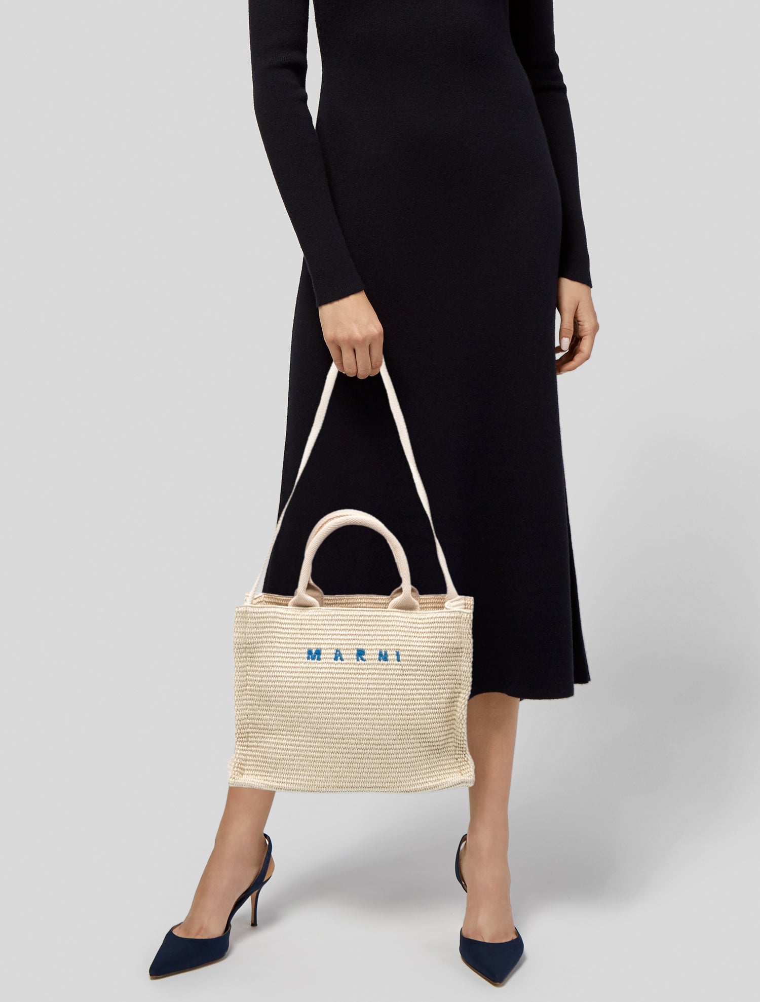 Marni Raffia Shoulder Bag