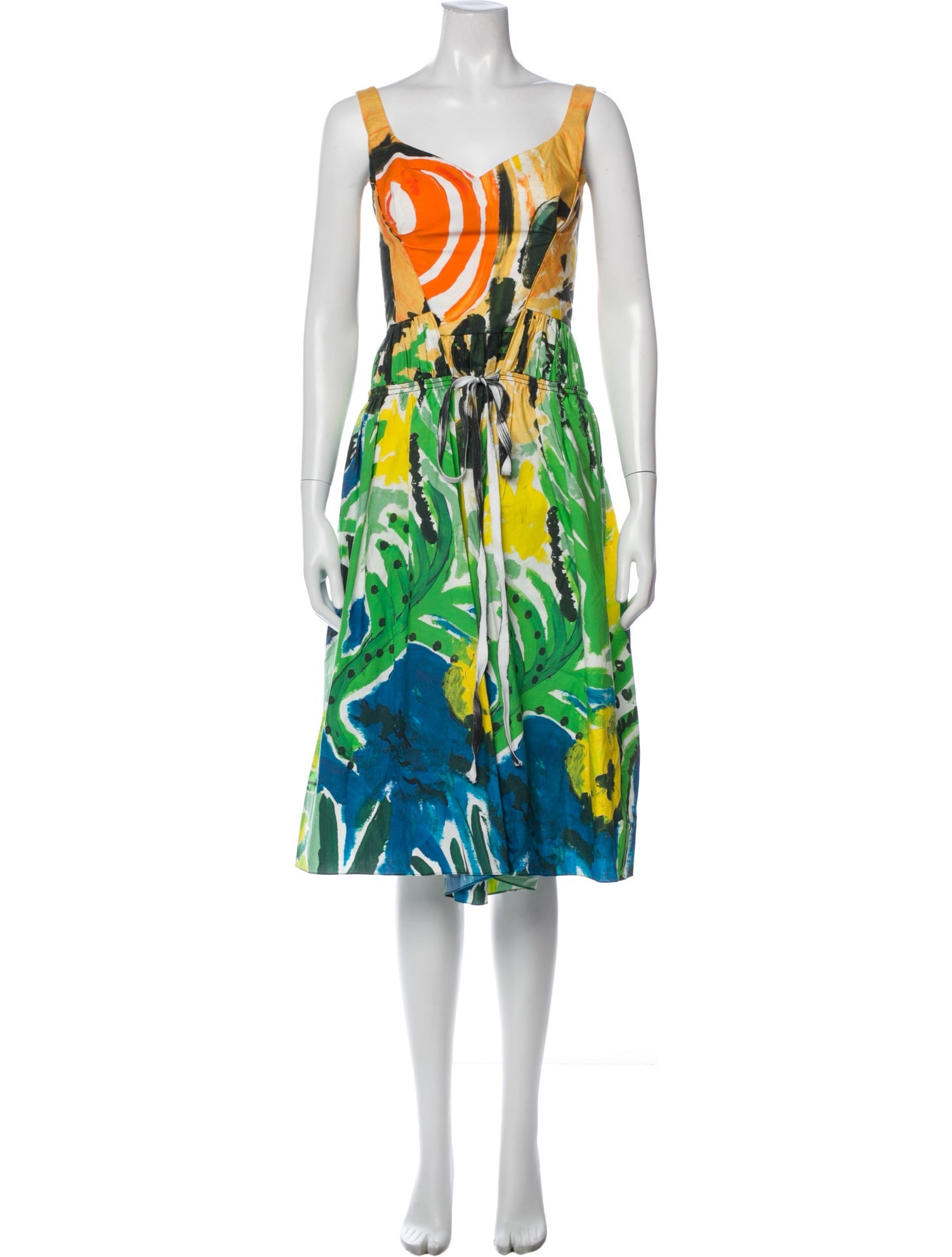Marni Printed Midi Length Dress