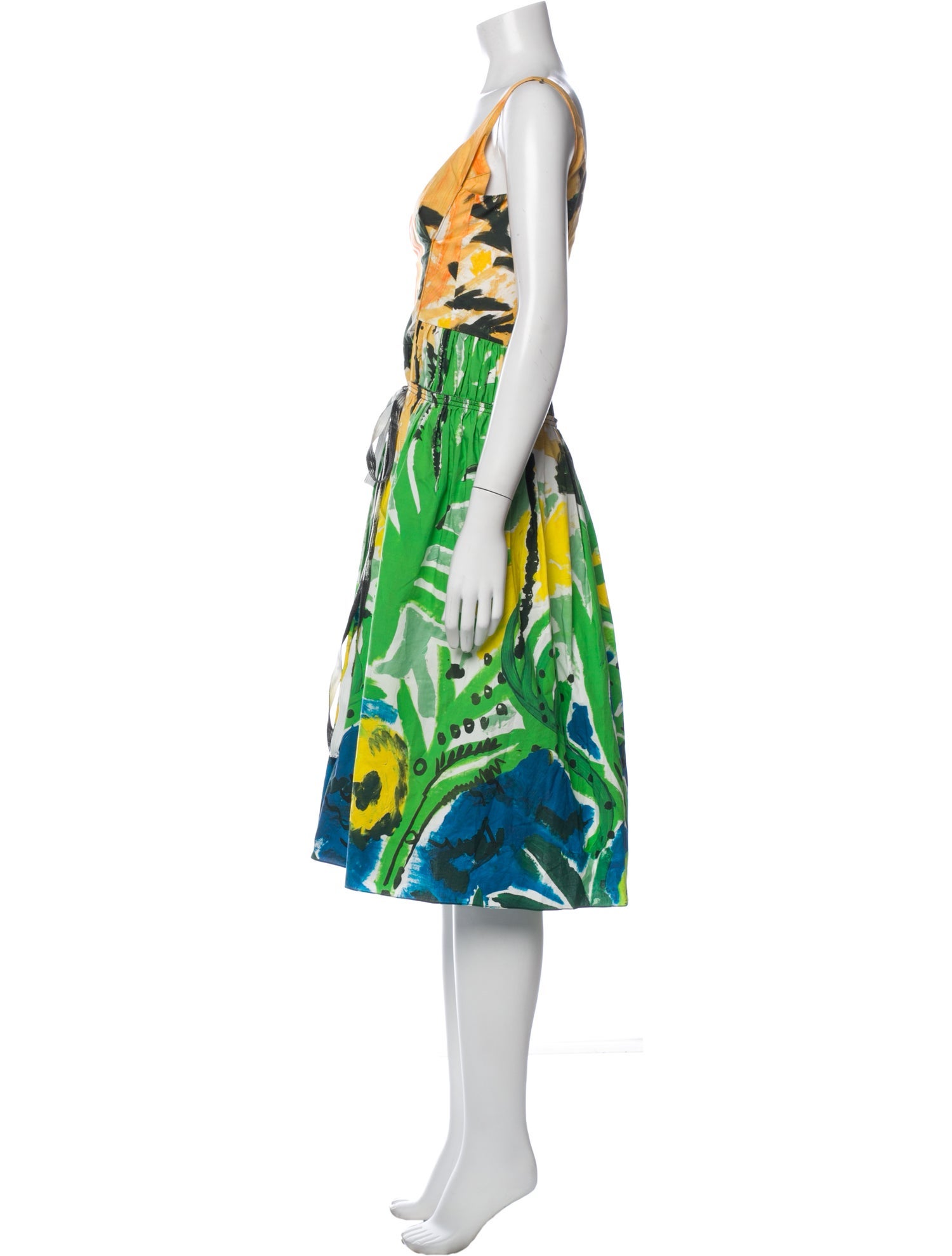 Marni Printed Midi Length Dress
