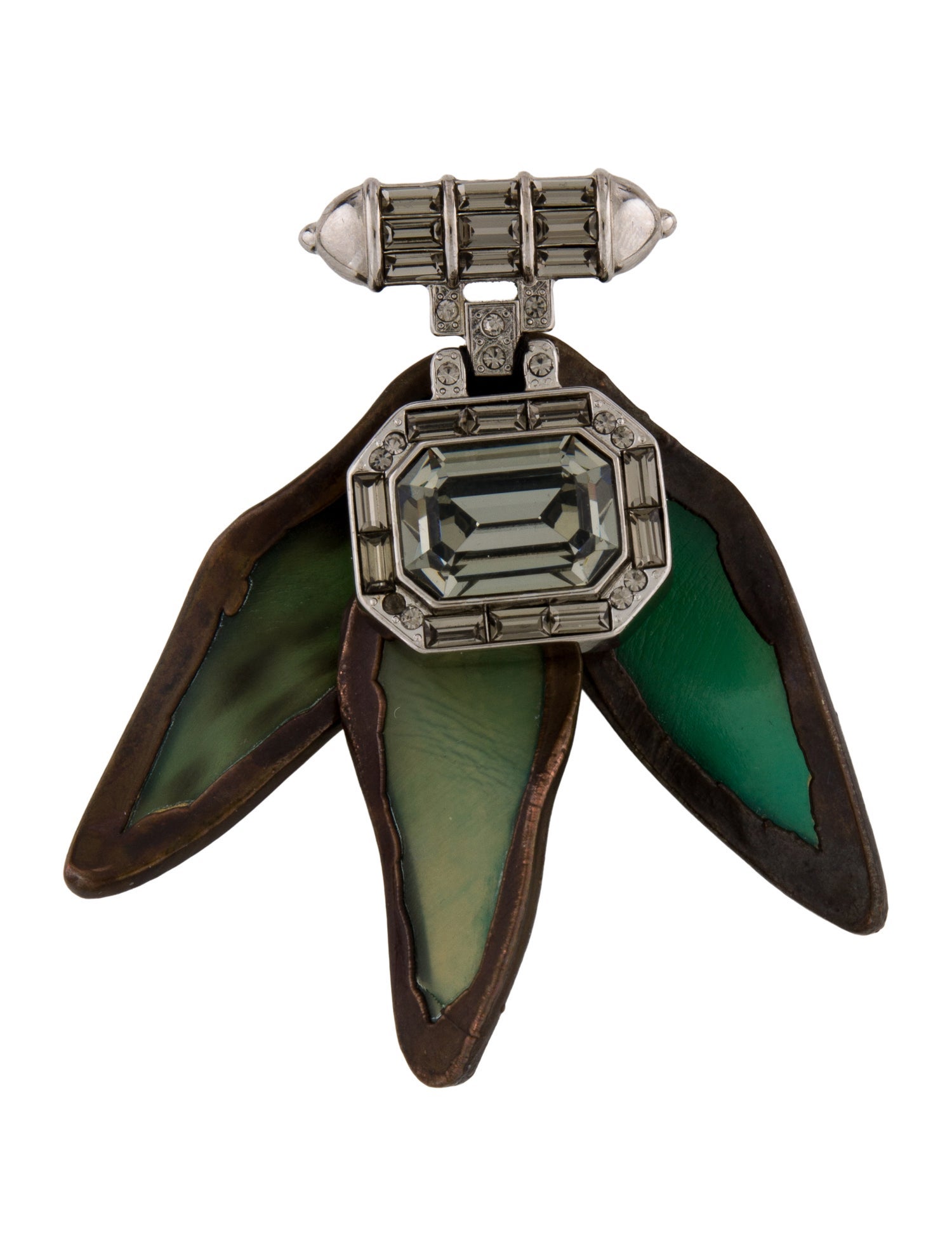 Marni Crystal Flower Brooch