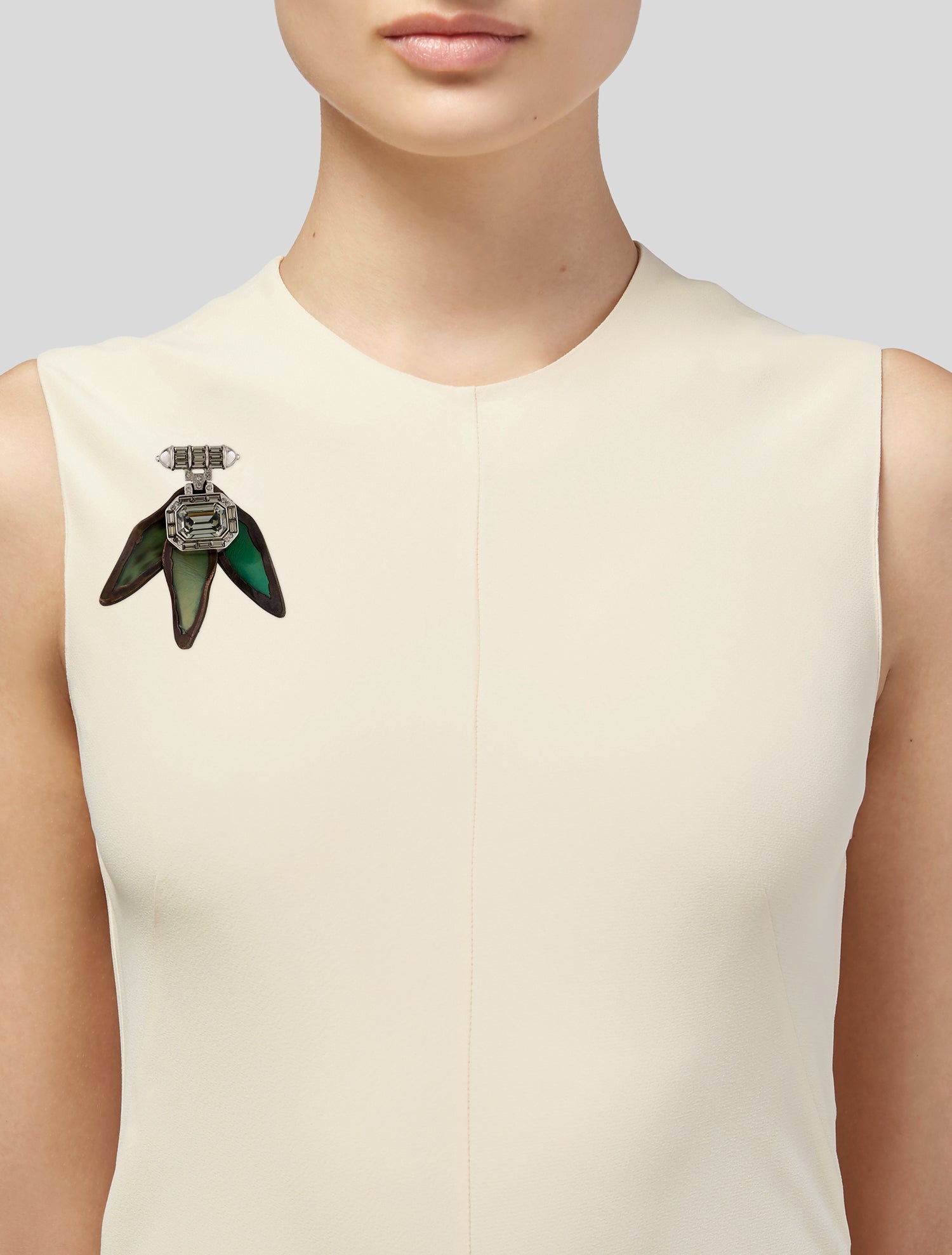 Marni Crystal Flower Brooch