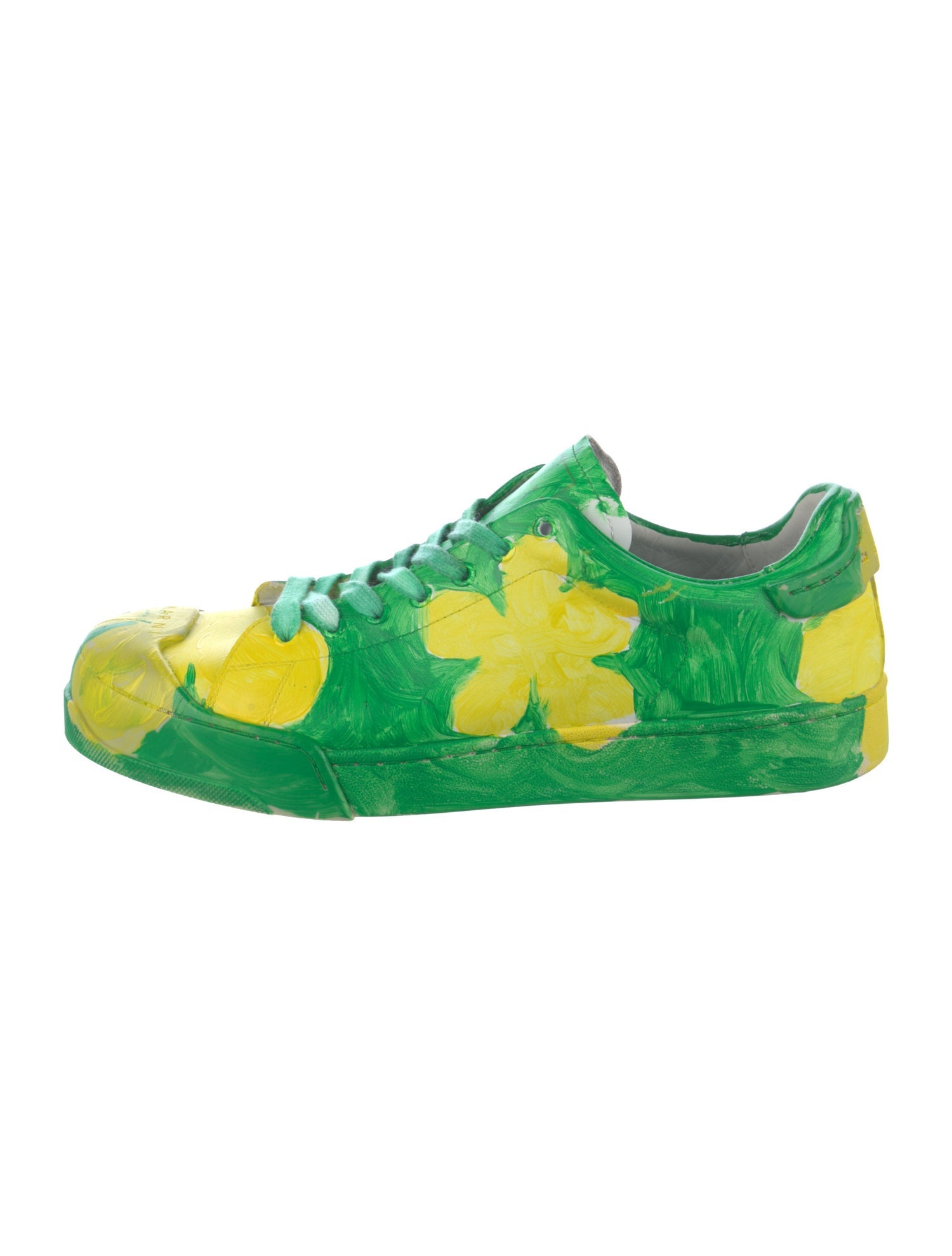 Marni Leather Printed Sneakers