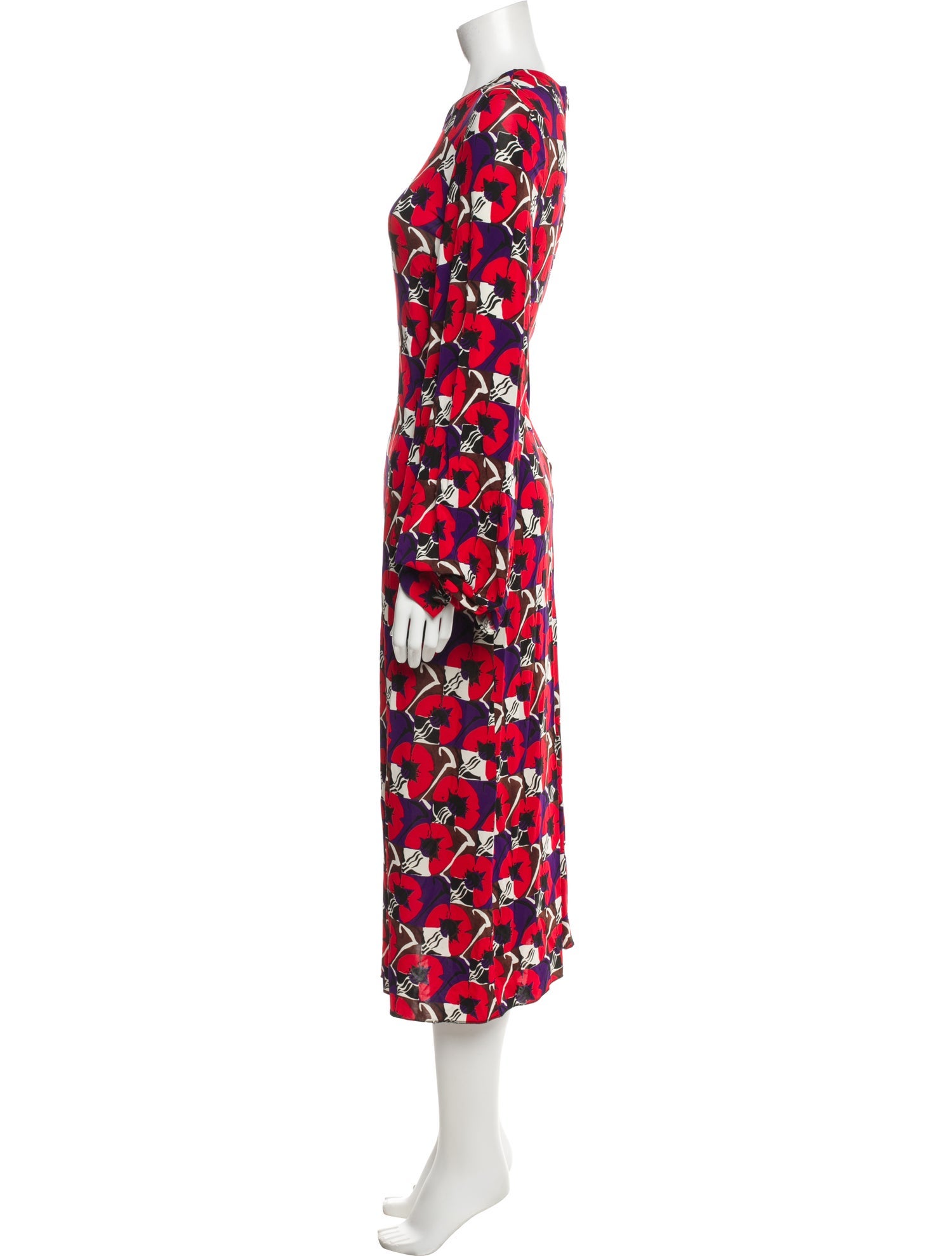 Marni Floral Print Long Dress