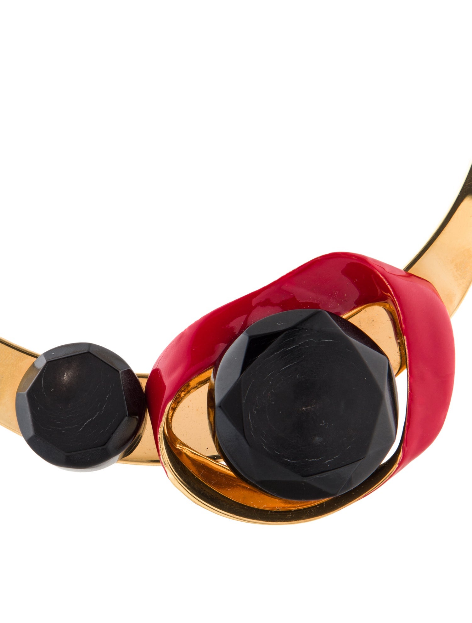 Marni Resin, Horn & Enamel Choker Necklace
