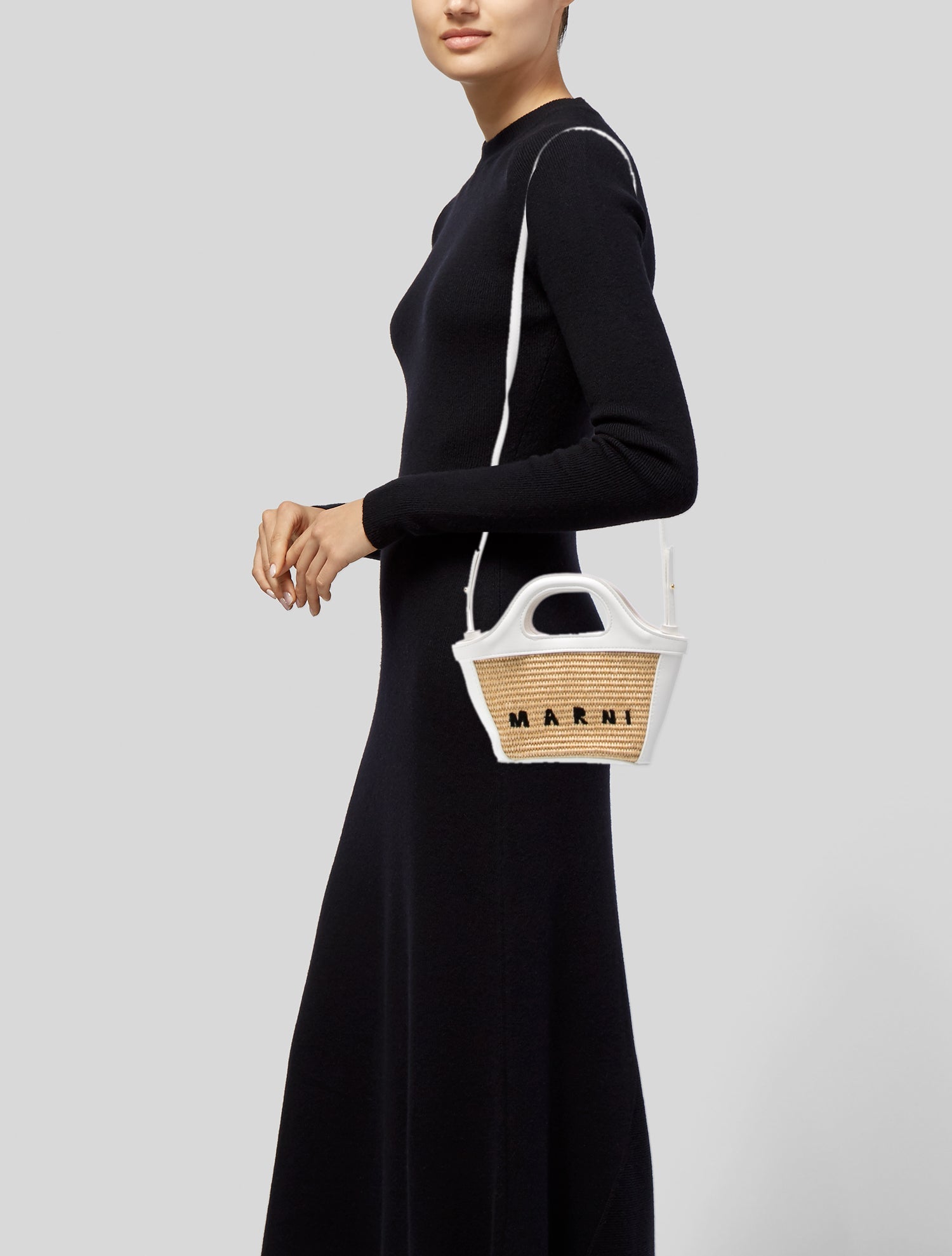 Marni Raffia Top Handle Bag