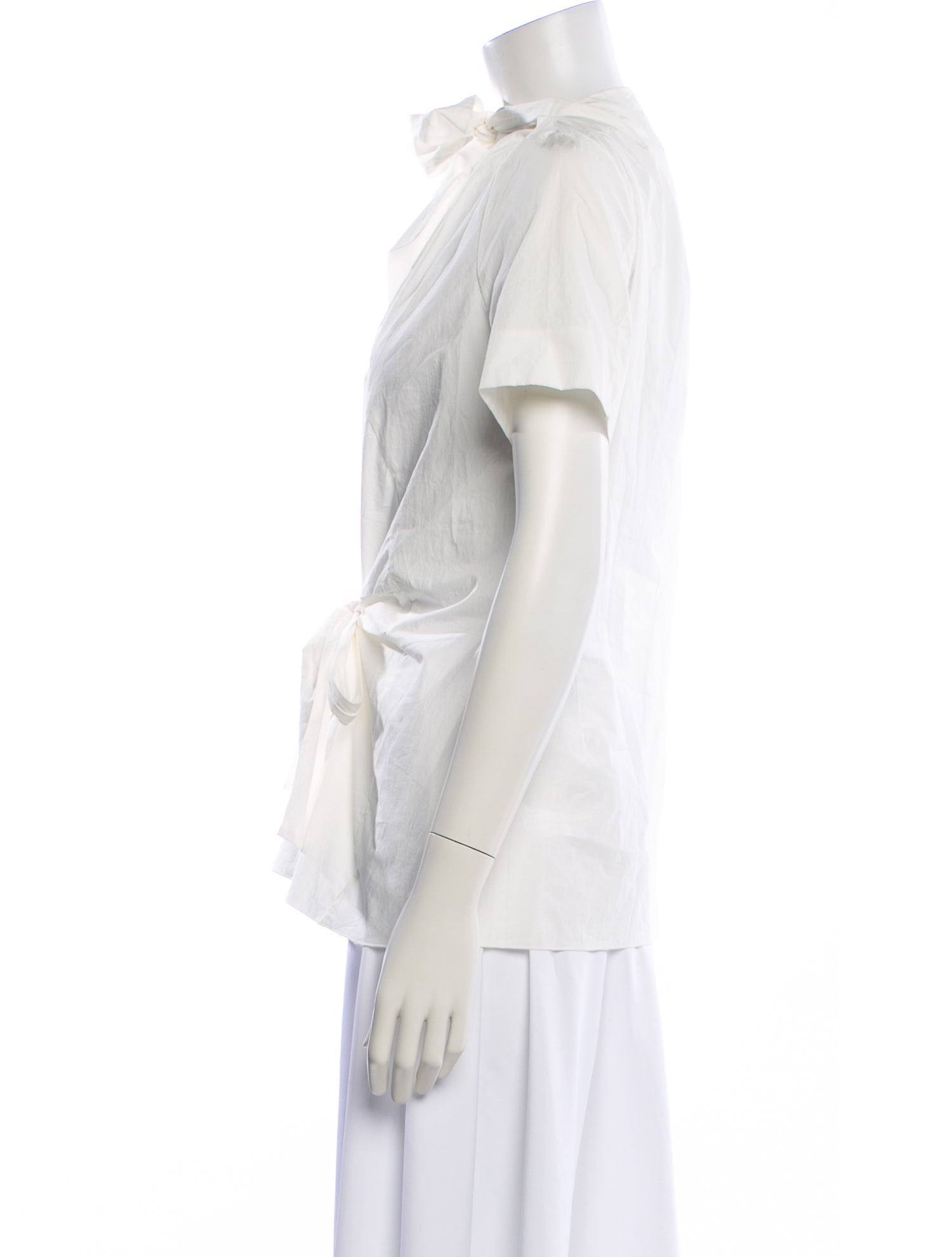 Marni Tie Neck Short Sleeve Blouse w/ Tags