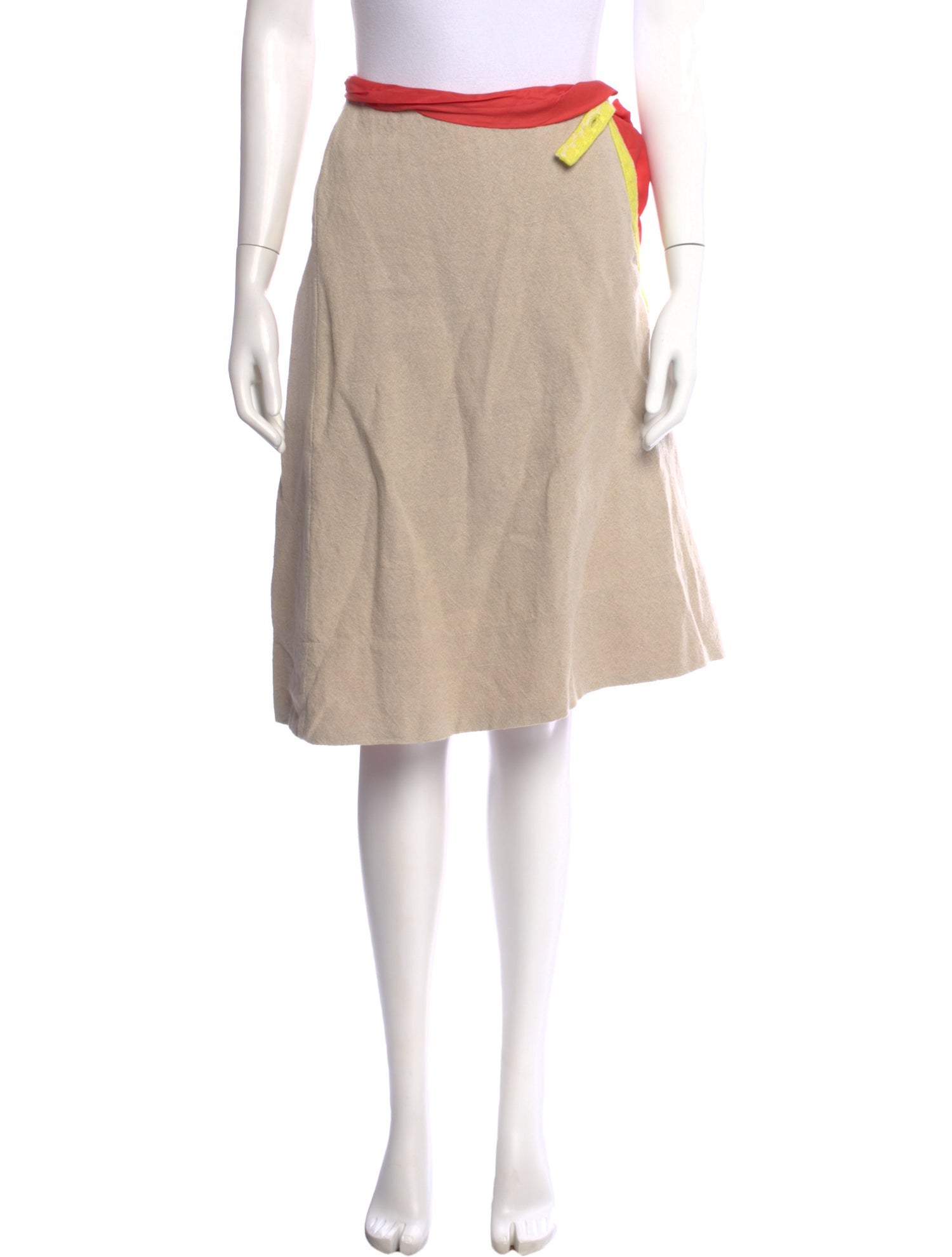 Marni Linen Knee-Length Skirt