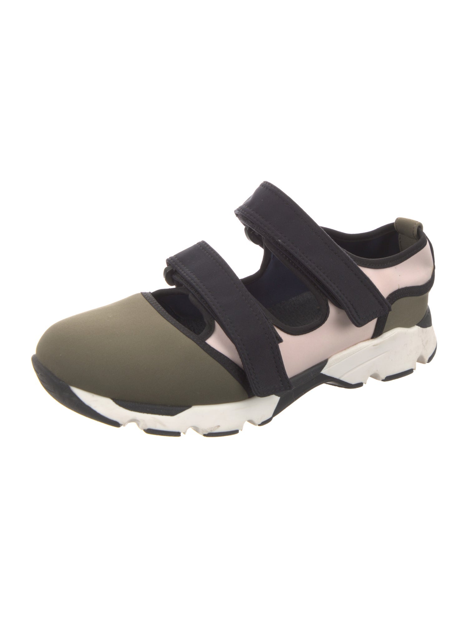 Marni Neoprene Colorblock Pattern Sneakers