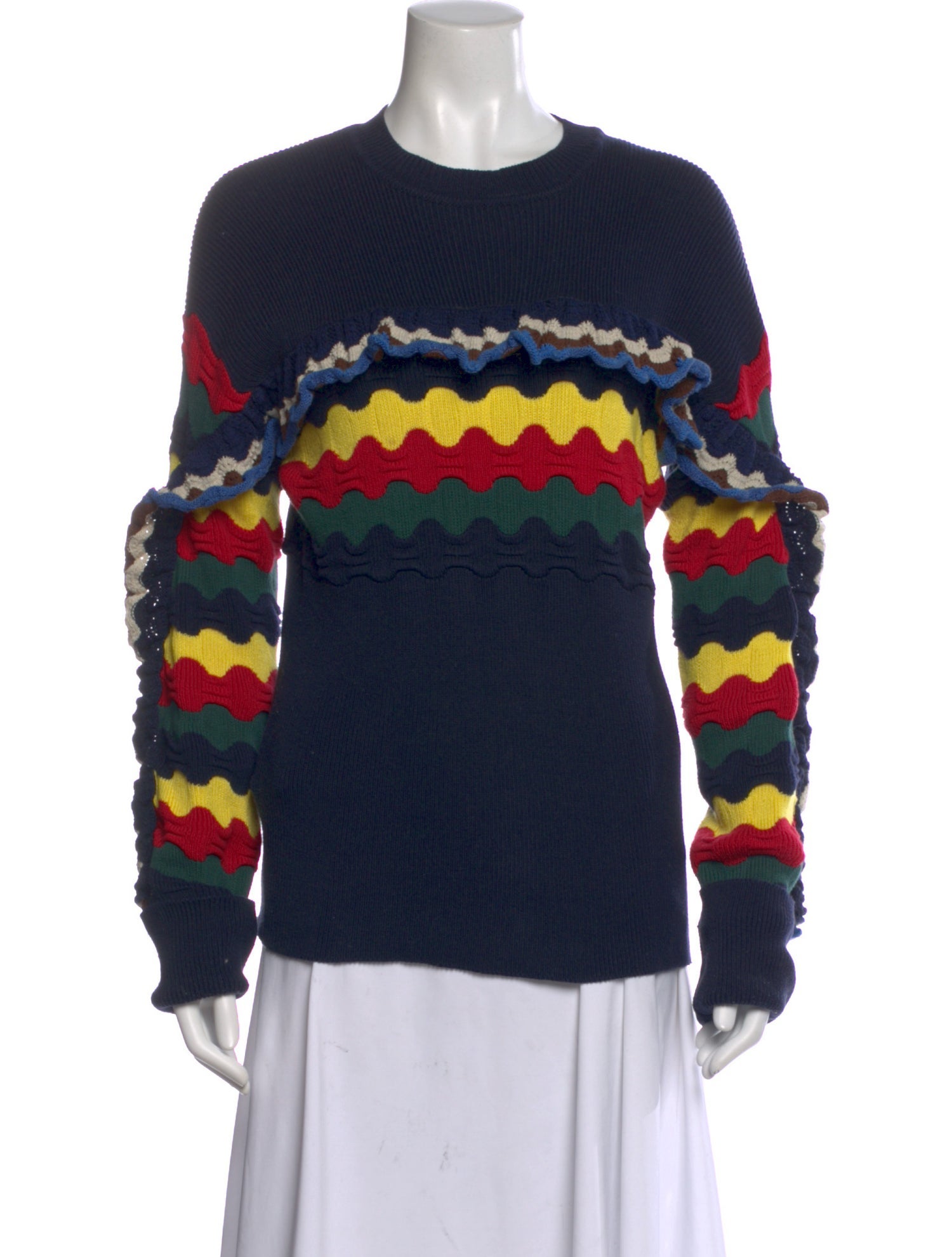 Marni Striped Crew Neck Top