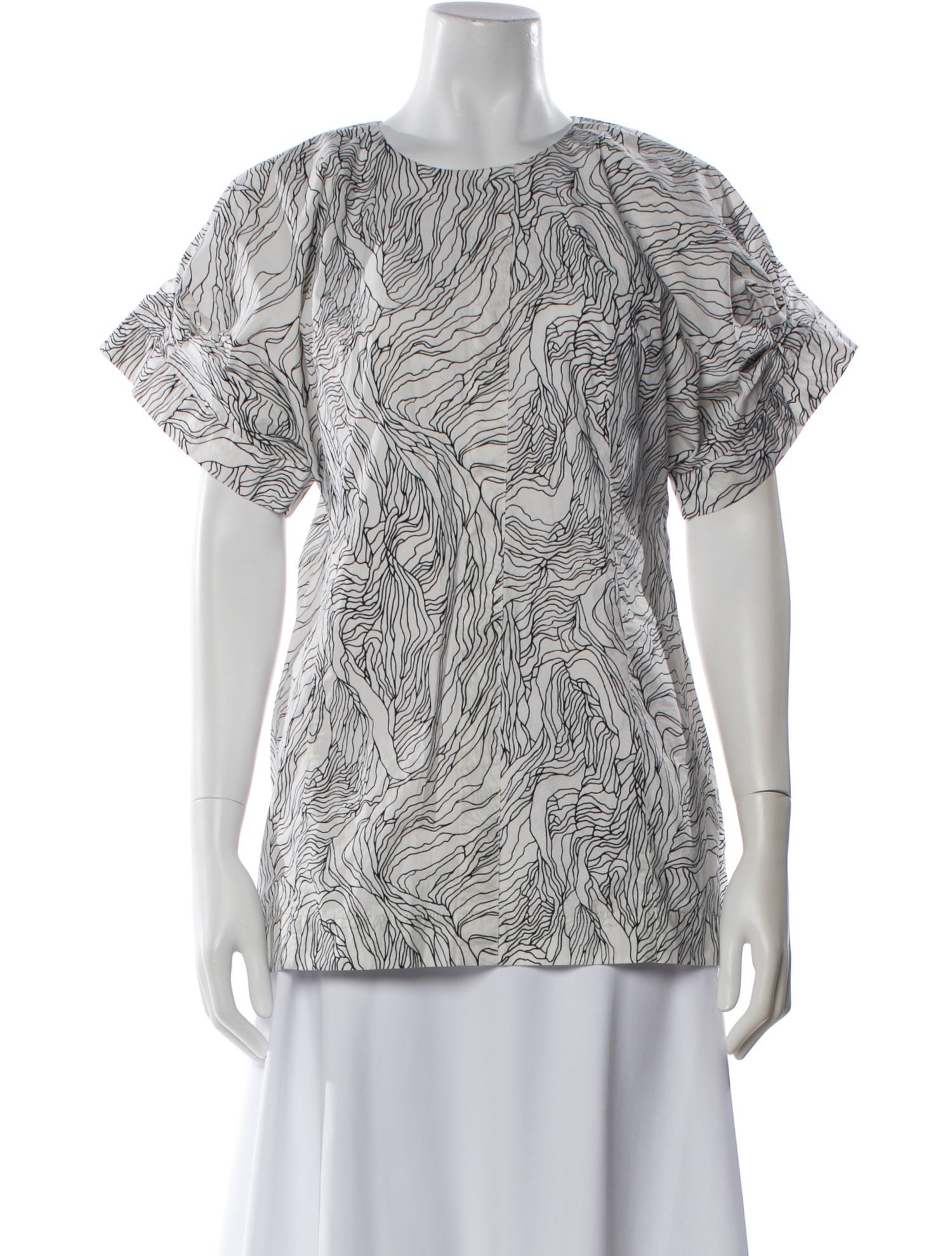 Marni Printed Crew Neck Top