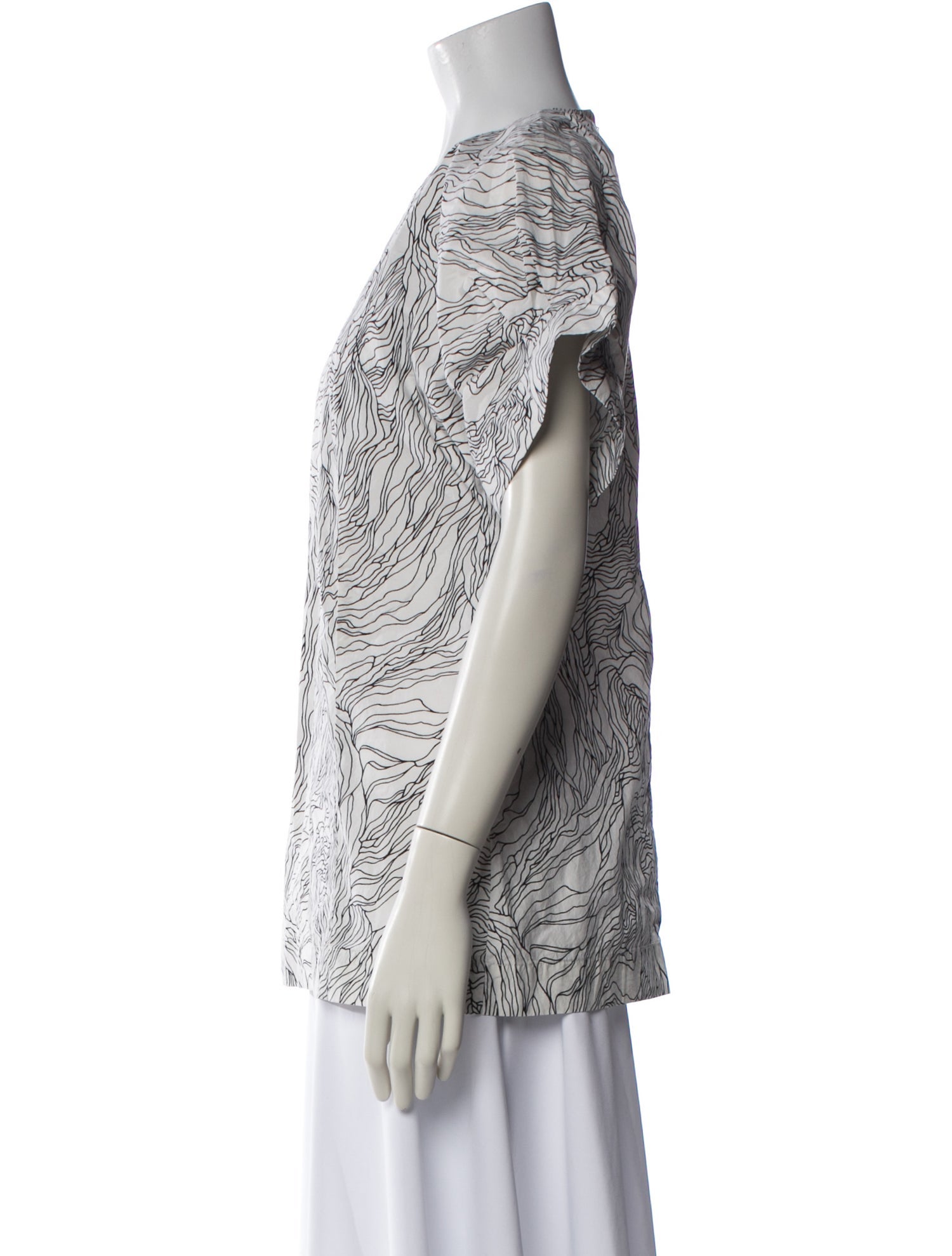 Marni Printed Crew Neck Top