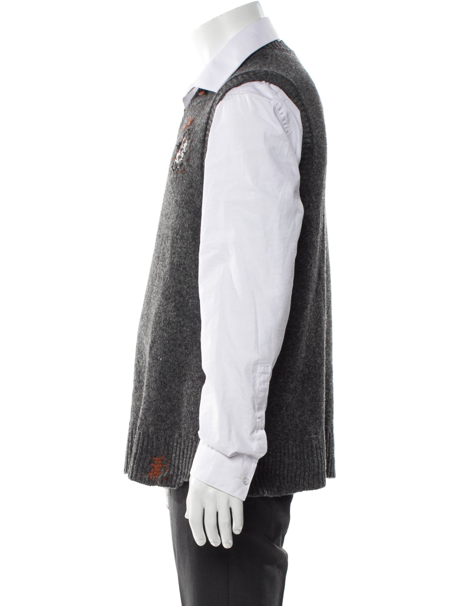 Marni Crew Neck Sleeveless Sweater Vest