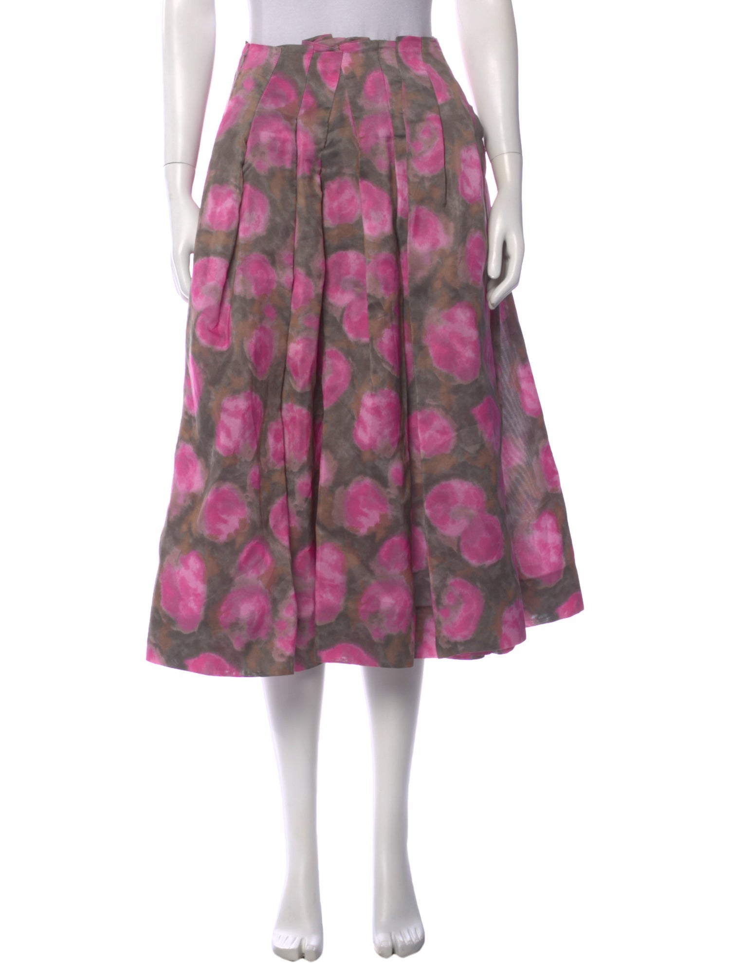 Marni Floral Print Midi Length Skirt