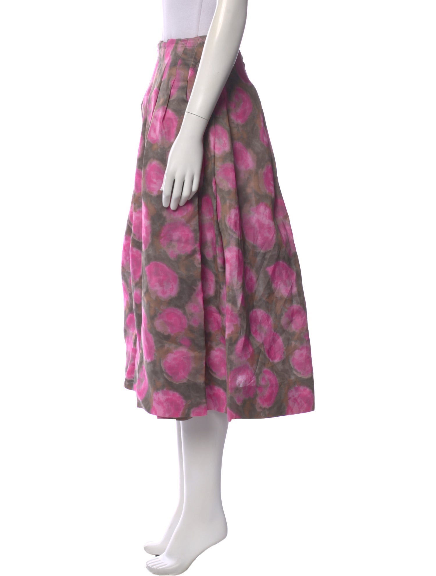 Marni Floral Print Midi Length Skirt