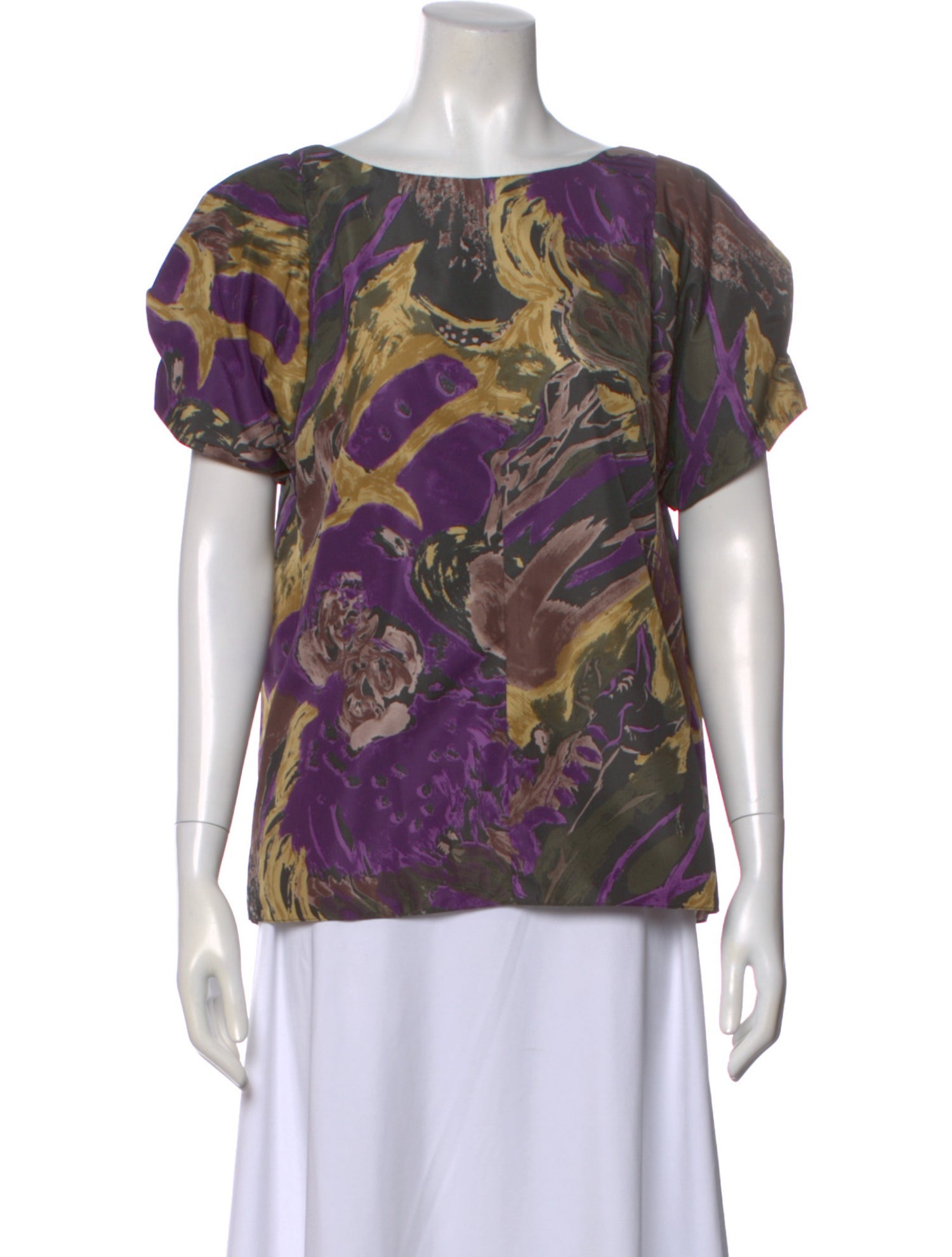 Marni Printed Crew Neck Top