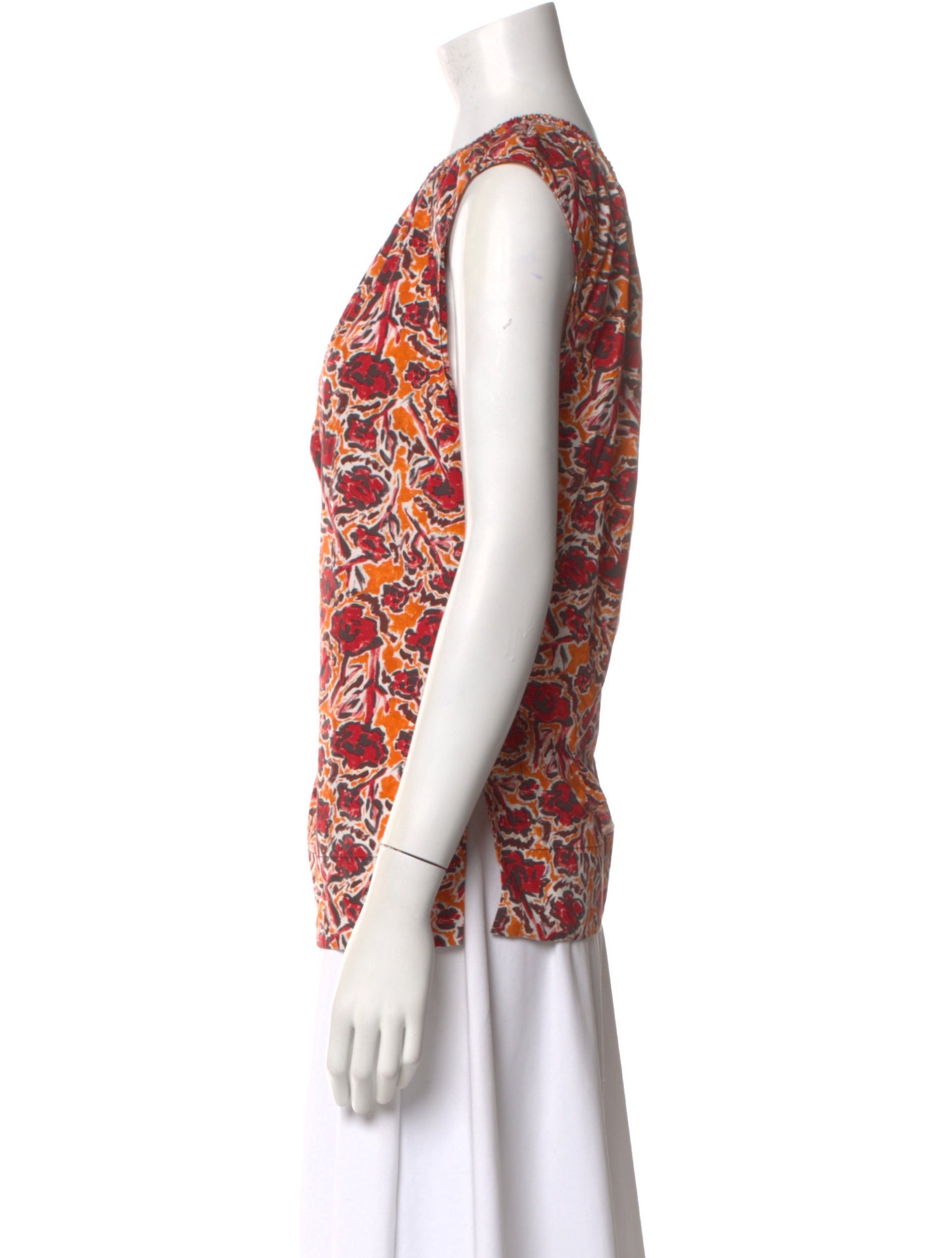 Marni Floral Print Crew Neck Top