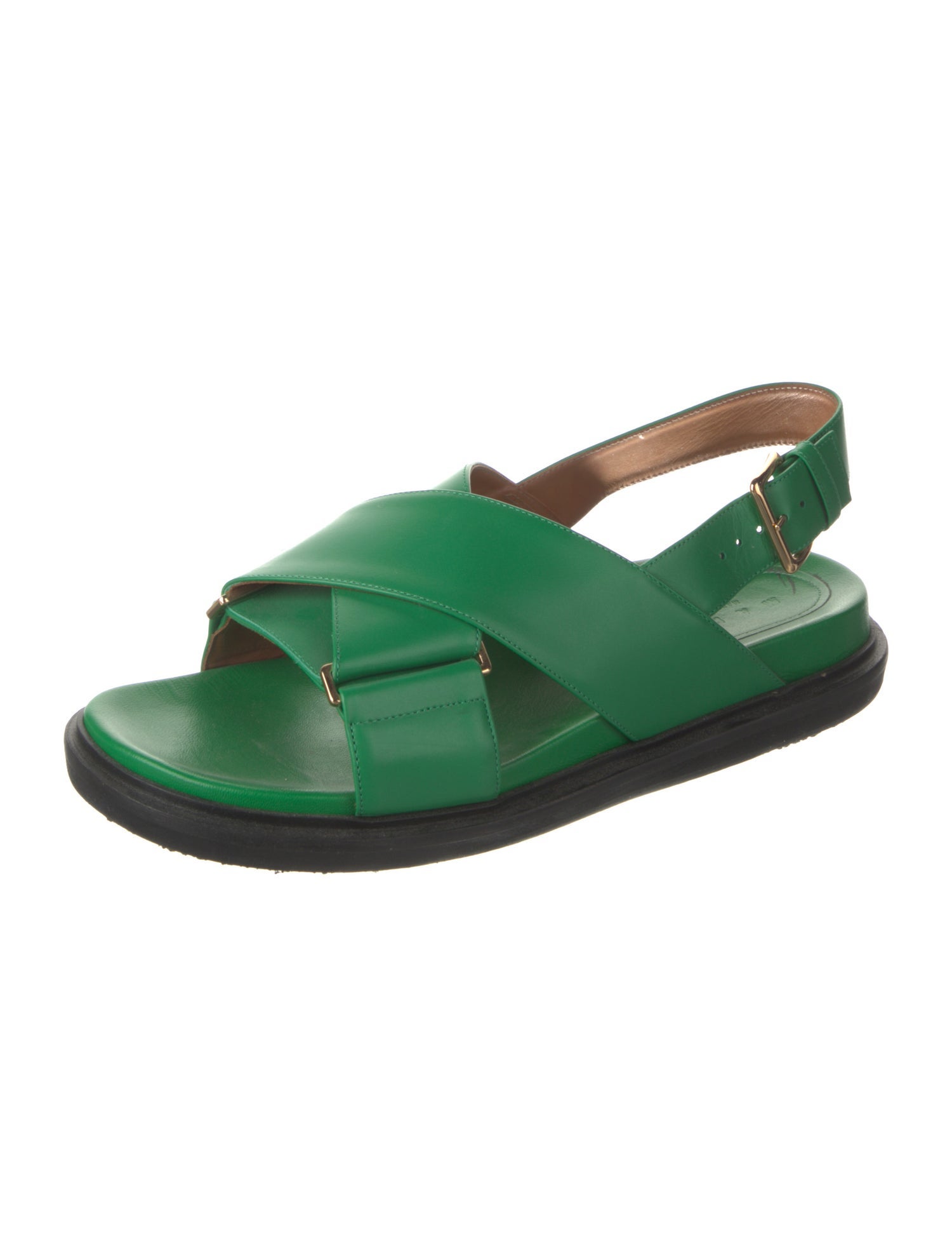 Marni Leather Slingback Sandals