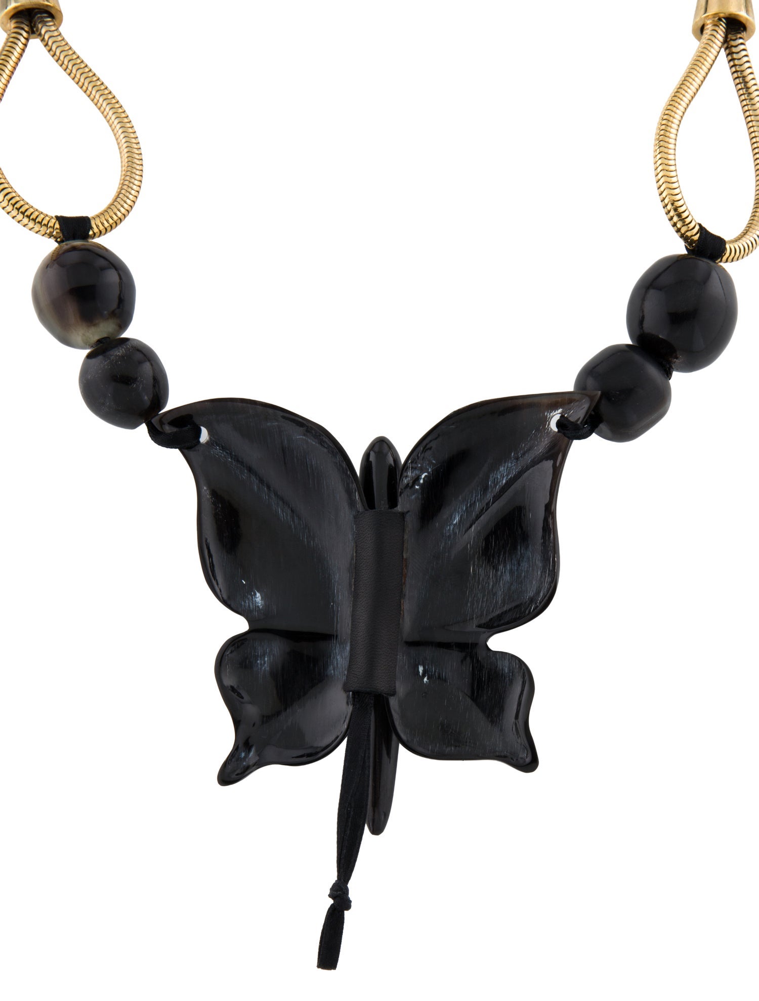 Marni Horn Butterfly long Necklace