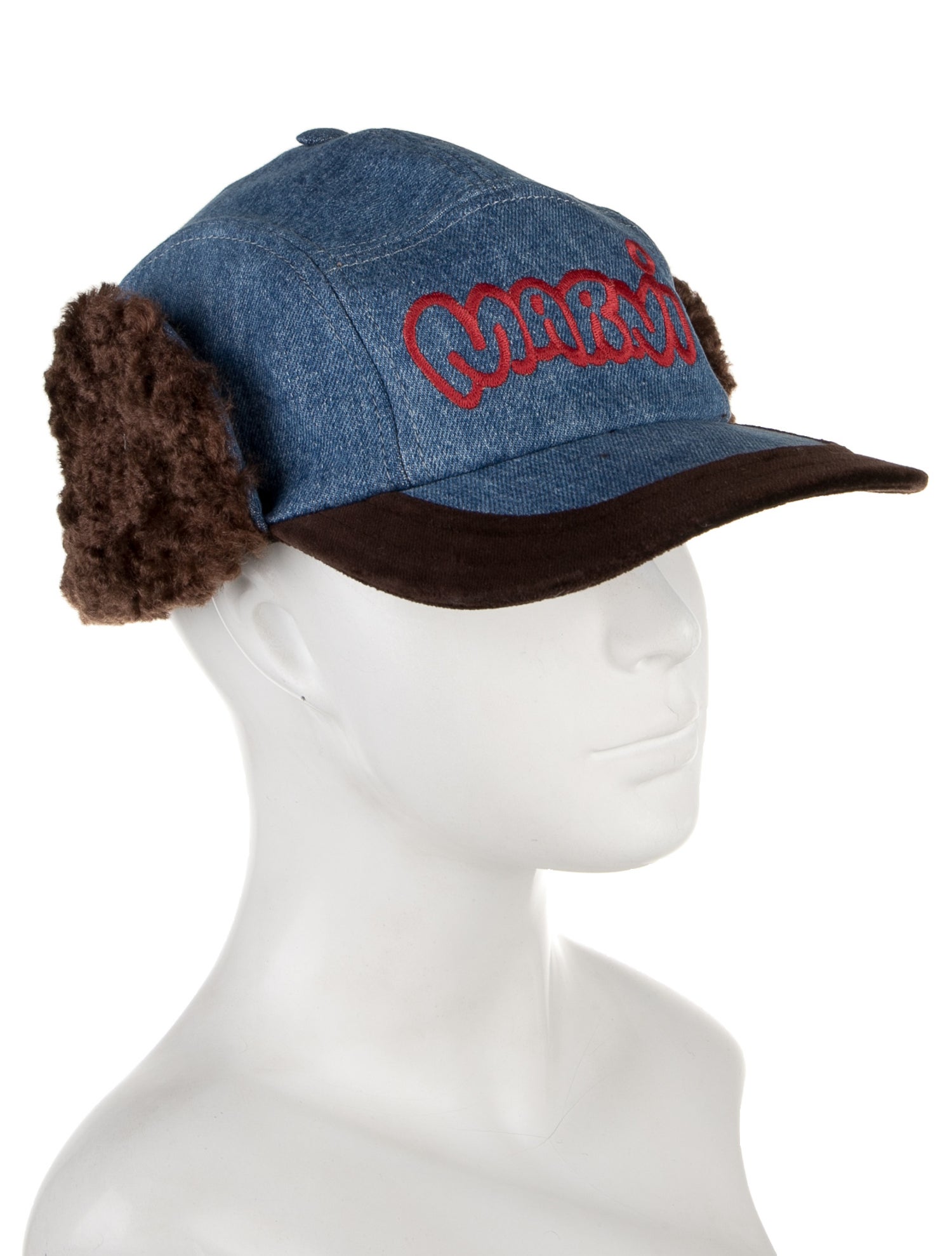 Marni Embroider Winter Denim Hat