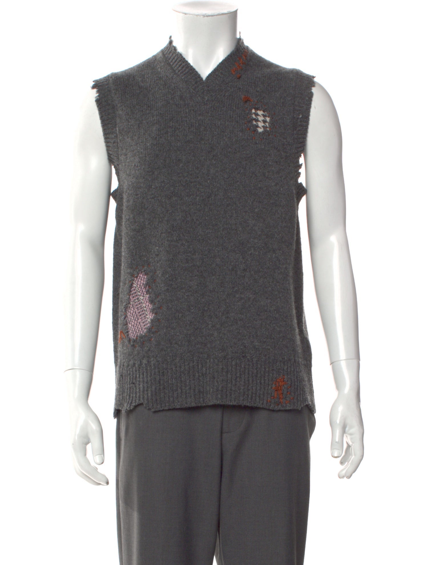 Marni Virgin Wool V-Neck Sweater Vest