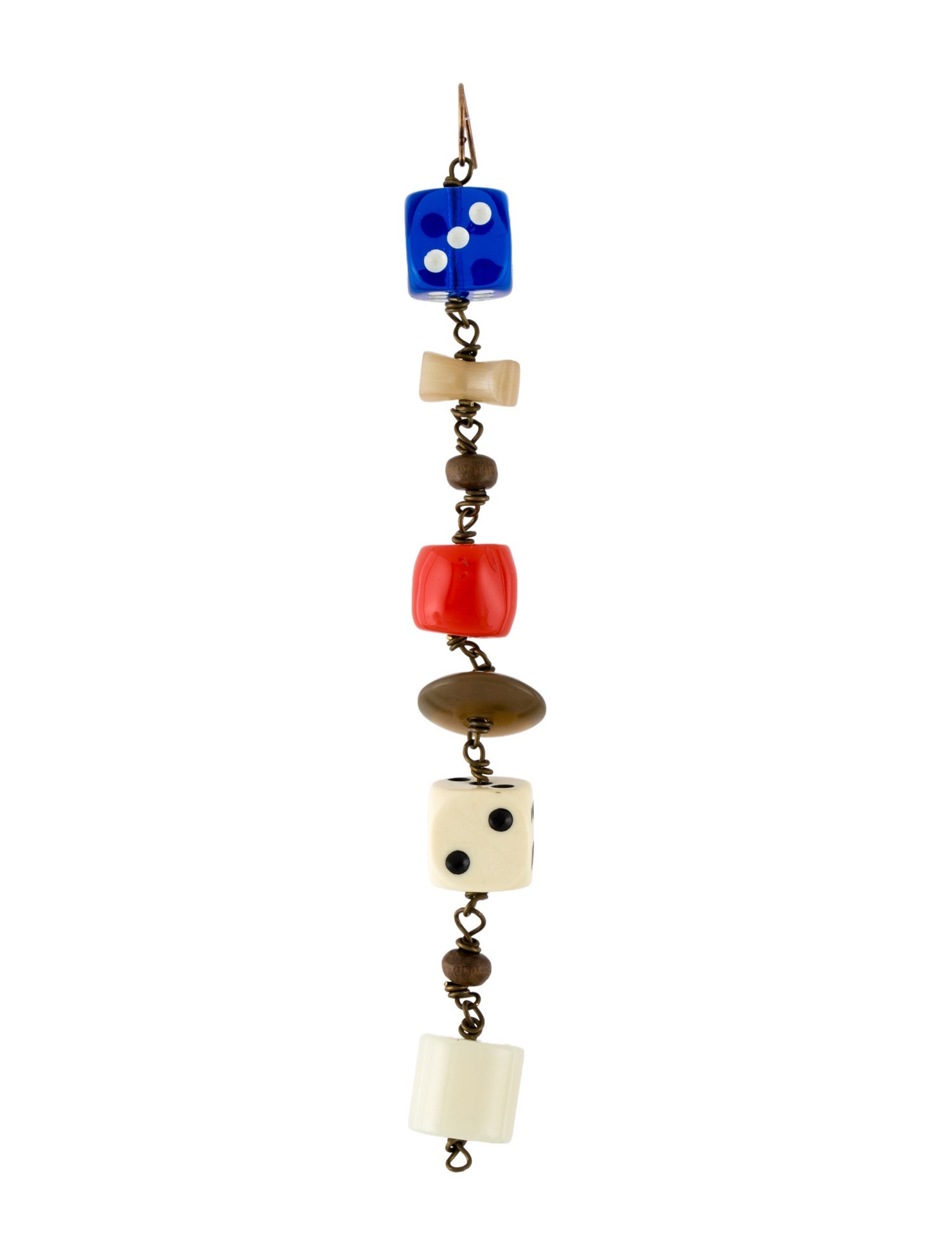 Marni Resin & Horn Ocean Drop Single Earring