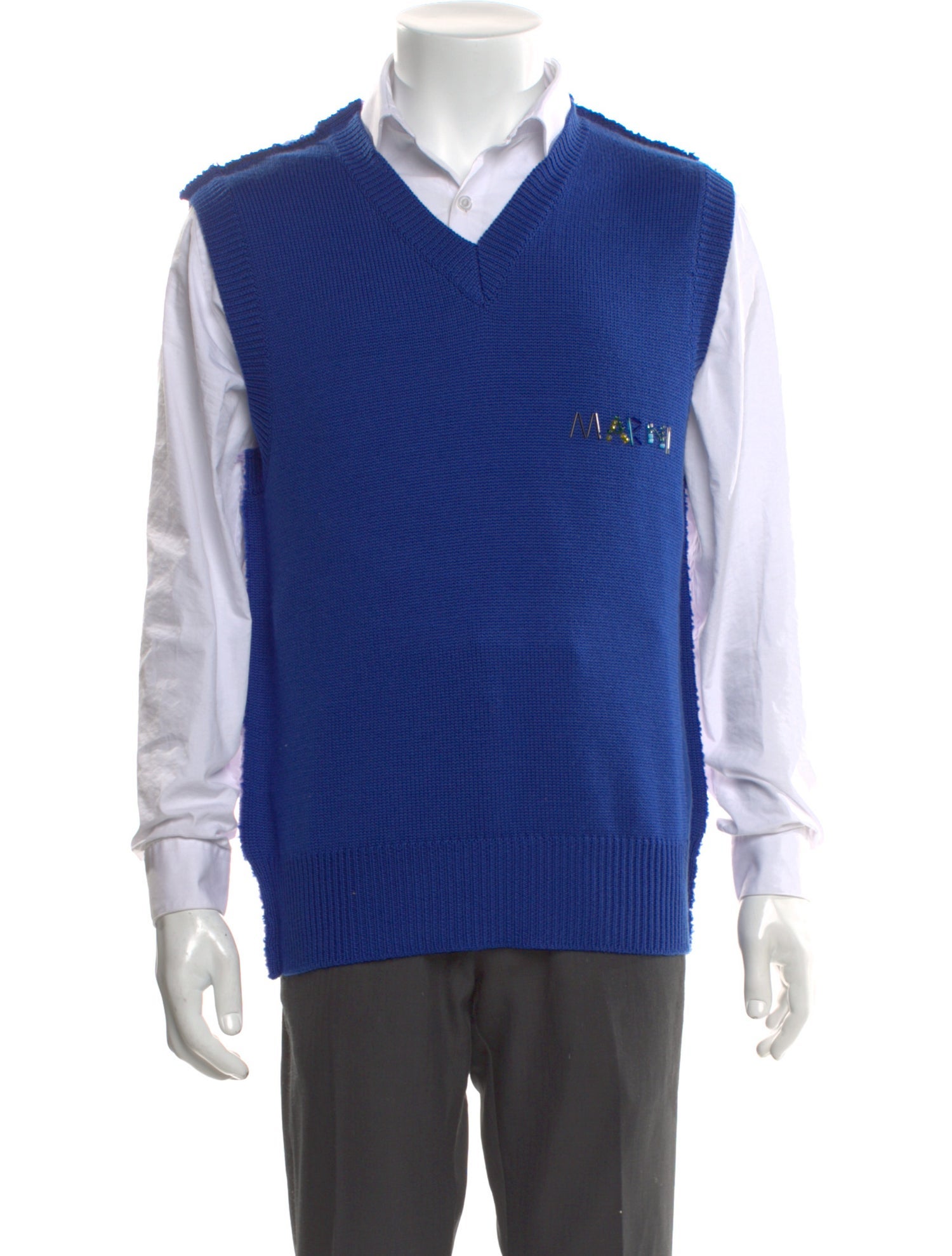 Marni Virgin Wool V-Neck Sweater Vest