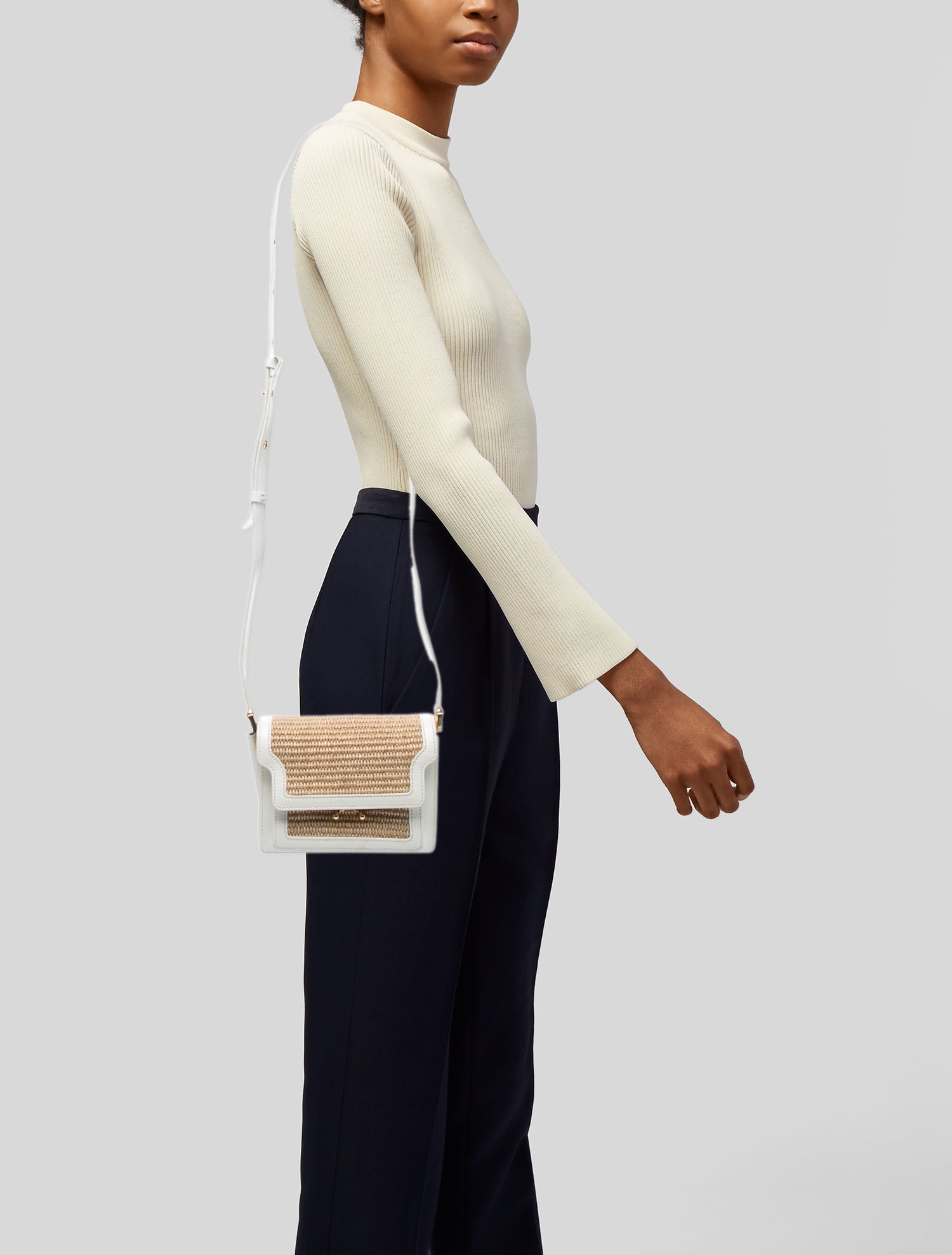 Marni Raffia Crossbody Bag