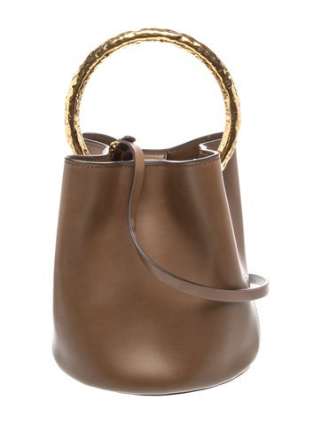 Pre-owned Marni Leather Bucket Bag In Brown