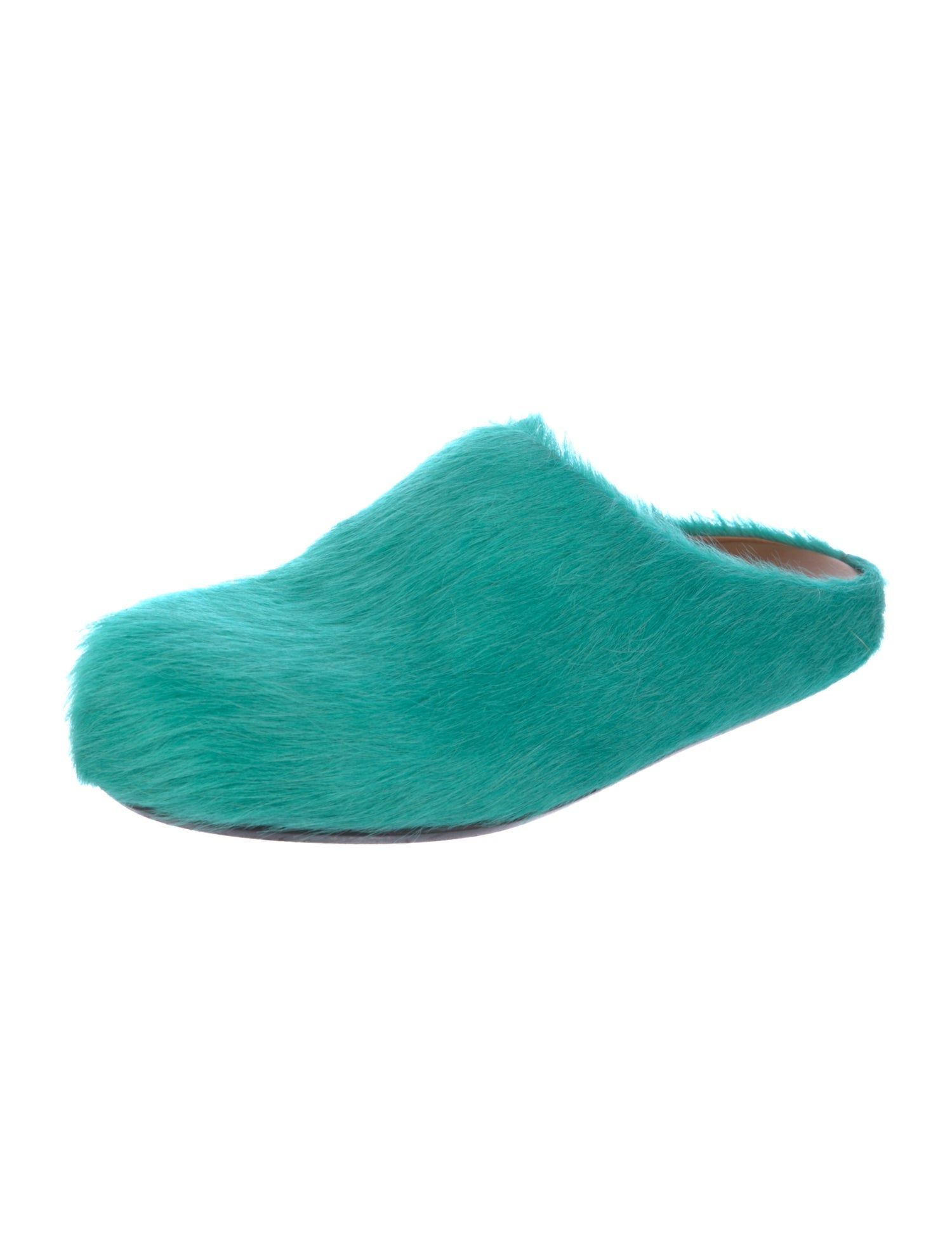 Marni Ponyhair Tweed Pattern Mules