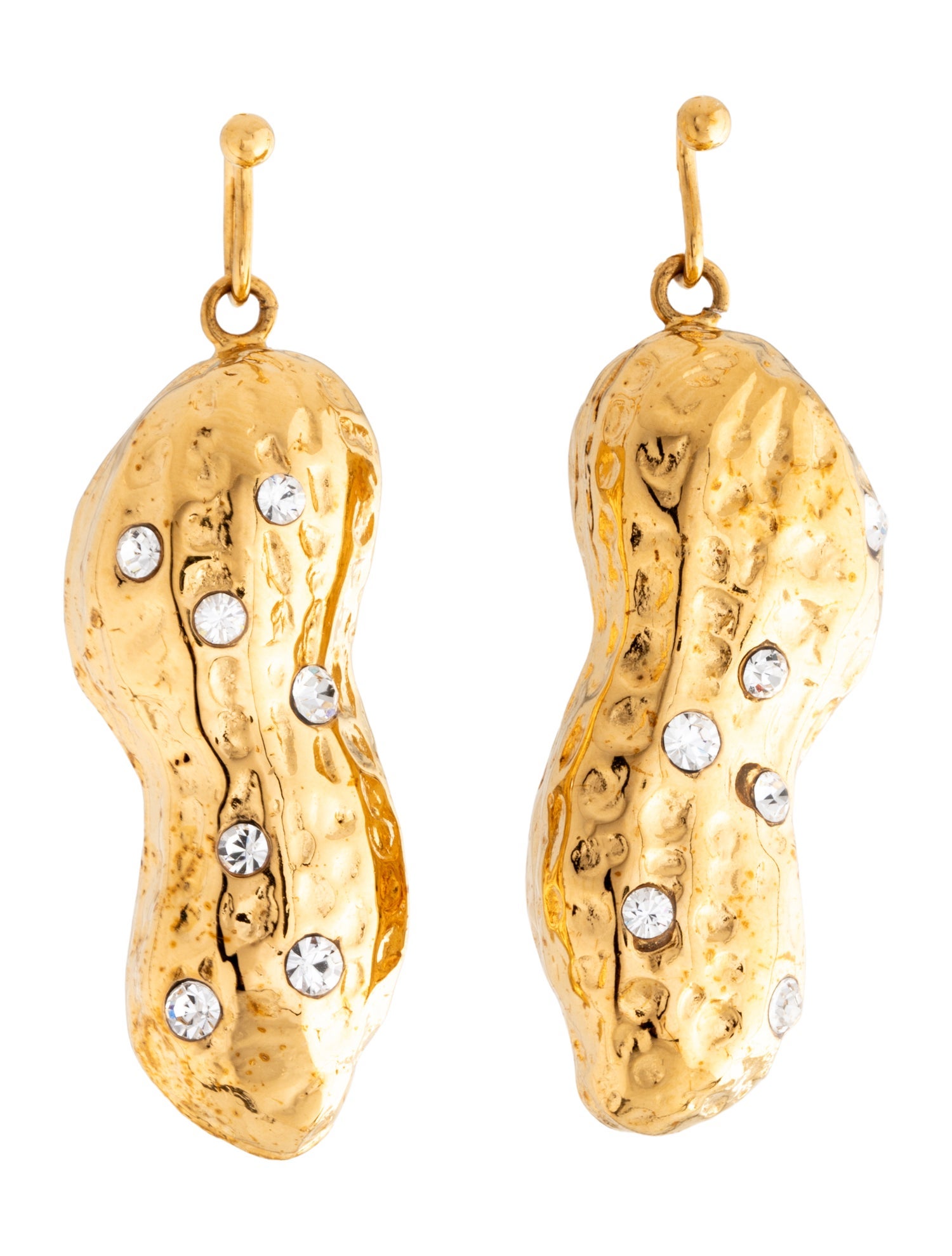 Marni Rhinestone Peanut Drop Earrings