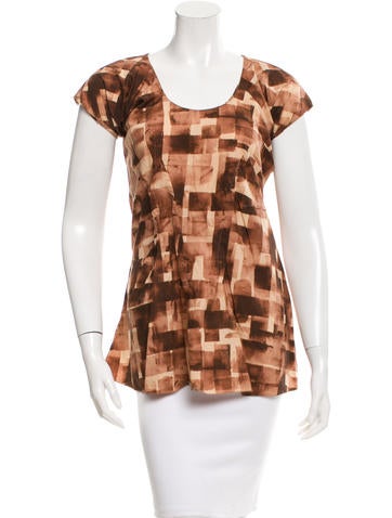 Marni Printed Short Sleeve Top
