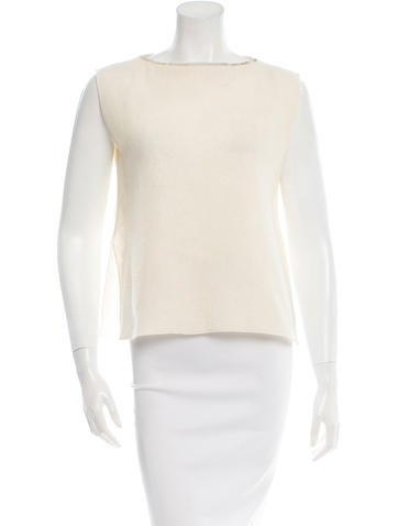 Marni Wool Sequin-Trimmed Top