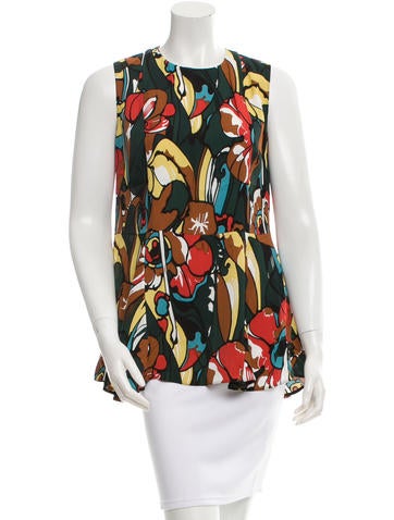 Marni Printed Crew Neck Top