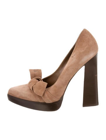 Marni Suede Bow Pumps