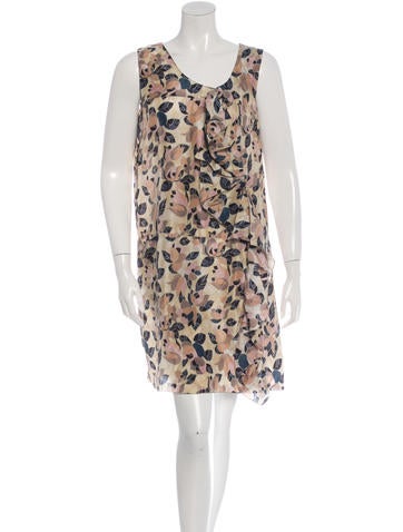 Marni Silk Floral Printed Dress