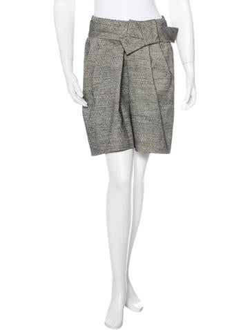 Marni Wool-Blend Bow-Accented Skirt