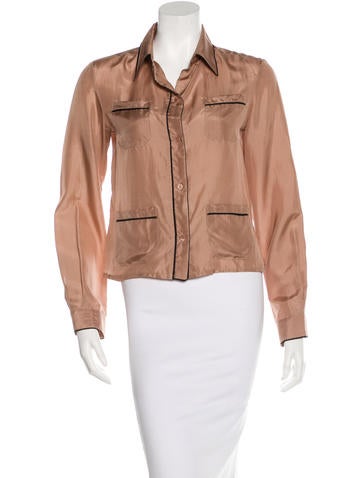Marni Silk Button-Up Top