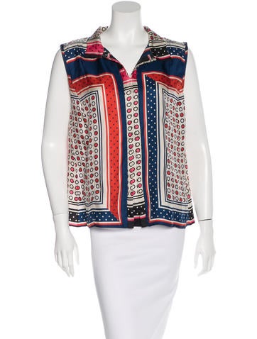 Marni Silk Printed Top w/ Tags