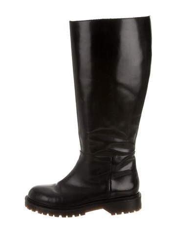 Marni Leather Riding Boots