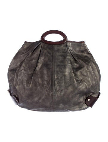 Marni Metallic Leather Satchel