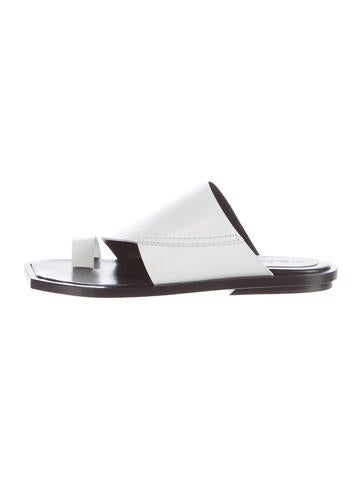 Marni Leather Slide Sandals