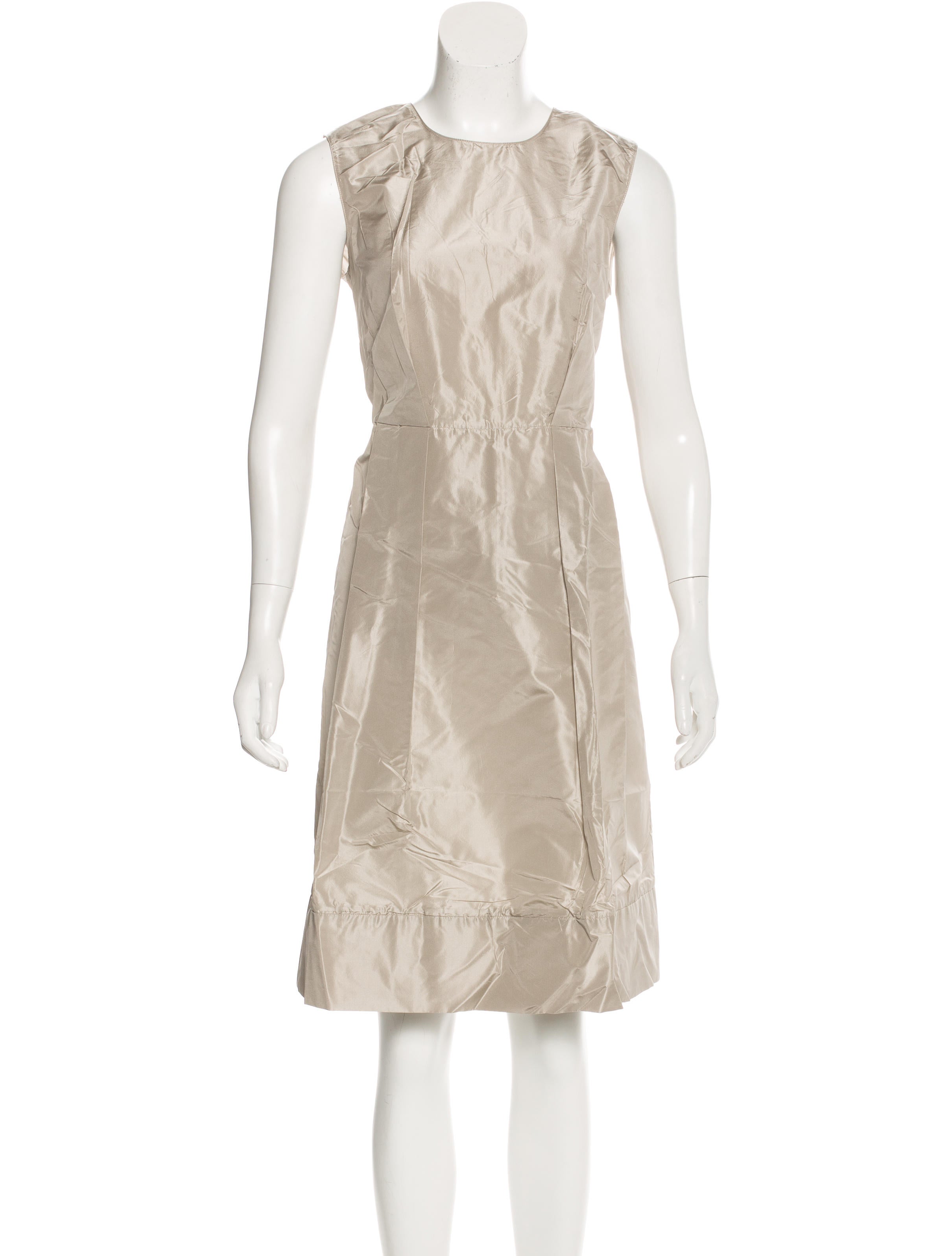 Marni Silk Midi Dress Dresses Man57836 The Realreal Silk Midi Dress